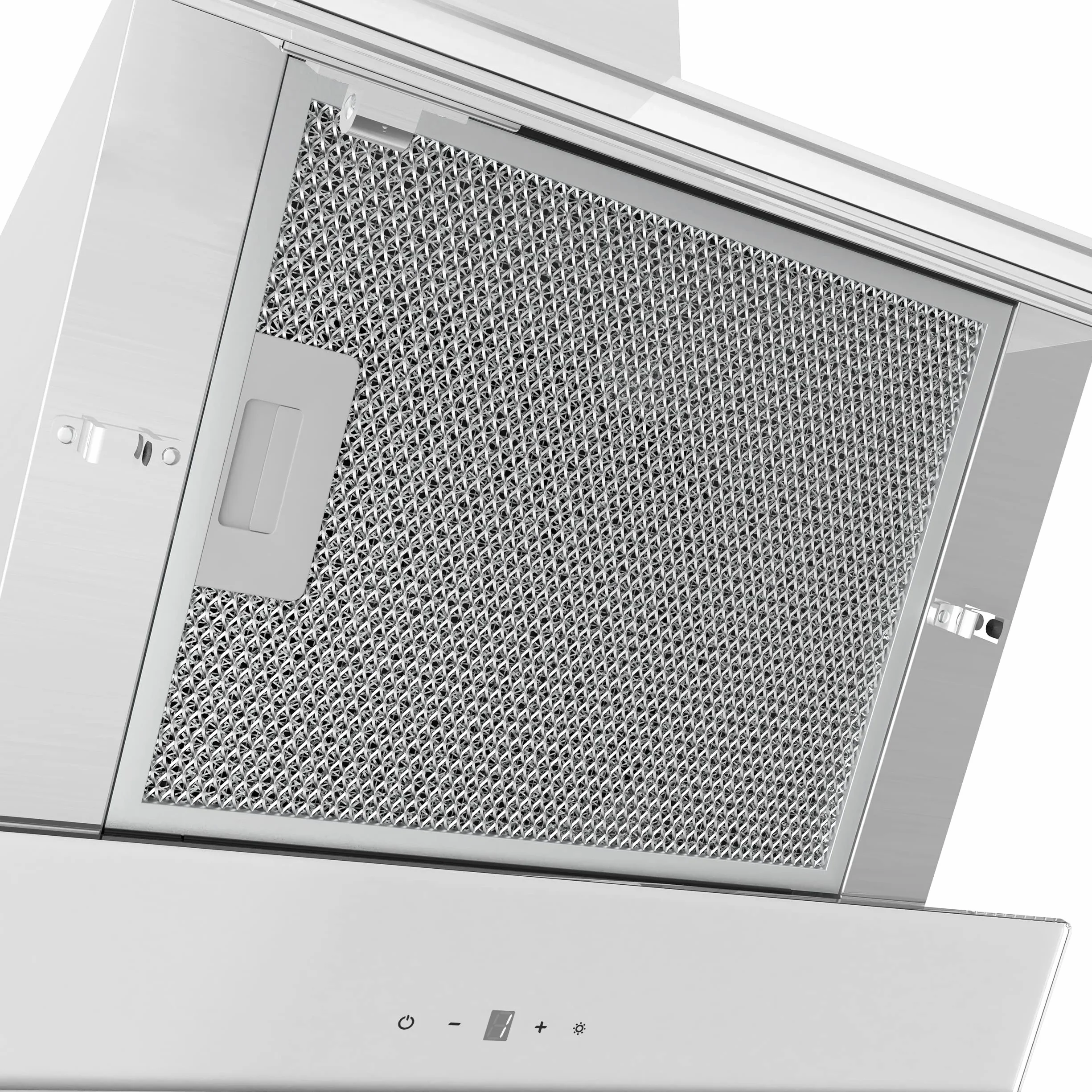 Ciarra ASW6736N Campana Extractora 60cm Clase A+++ 650m³/h Pantalla Táctil 4 Velocidades Recirculación por Filtro de Carbón- Blanco