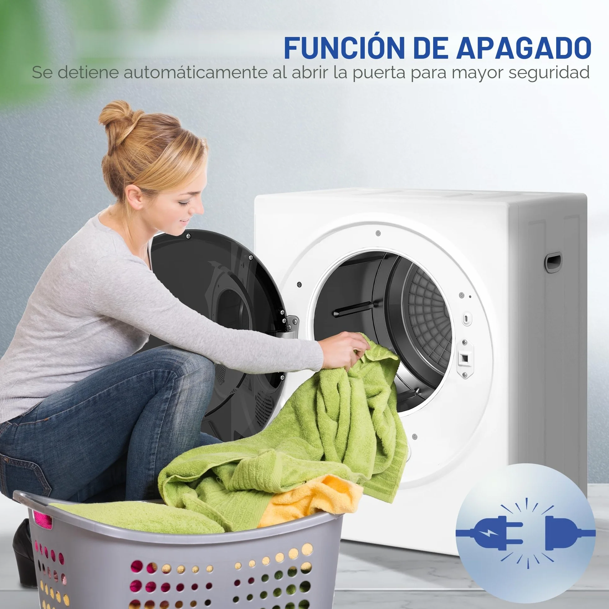 HOMCOM Secadora portátil con tubo de evacuación, secadora eléctrica 850 W, 4 Kg, 4 modos de secado, 2 niveles de calentamiento, tambor de acero inoxidable, instalación en pared, para apartamento