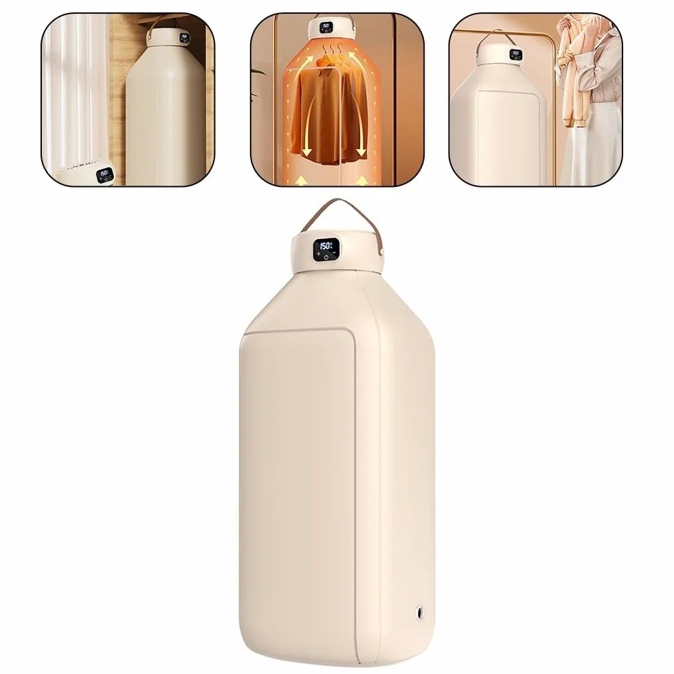 Secadora Eléctrica Portátil Plegable Con Bolsa De Seco, Protección De Sobrecalentamiento Y Temporizador Integrado, Adecuado Para Uso Doméstico Y Viaje(EU)