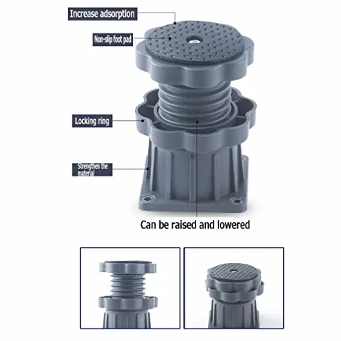 Base ajustable universal con alfombrilla antivibración y ruedas para estabilidad del electrodoméstico