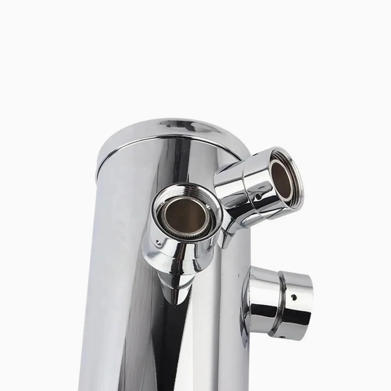 Tirador De Cerveza para Casa Columna de Cerveza de Metal de Acero Inoxidable de un Solo Cabezal, Doble Cabezal y Tres Cabezales con Grifo de Cerveza en la Torre(Double Head)