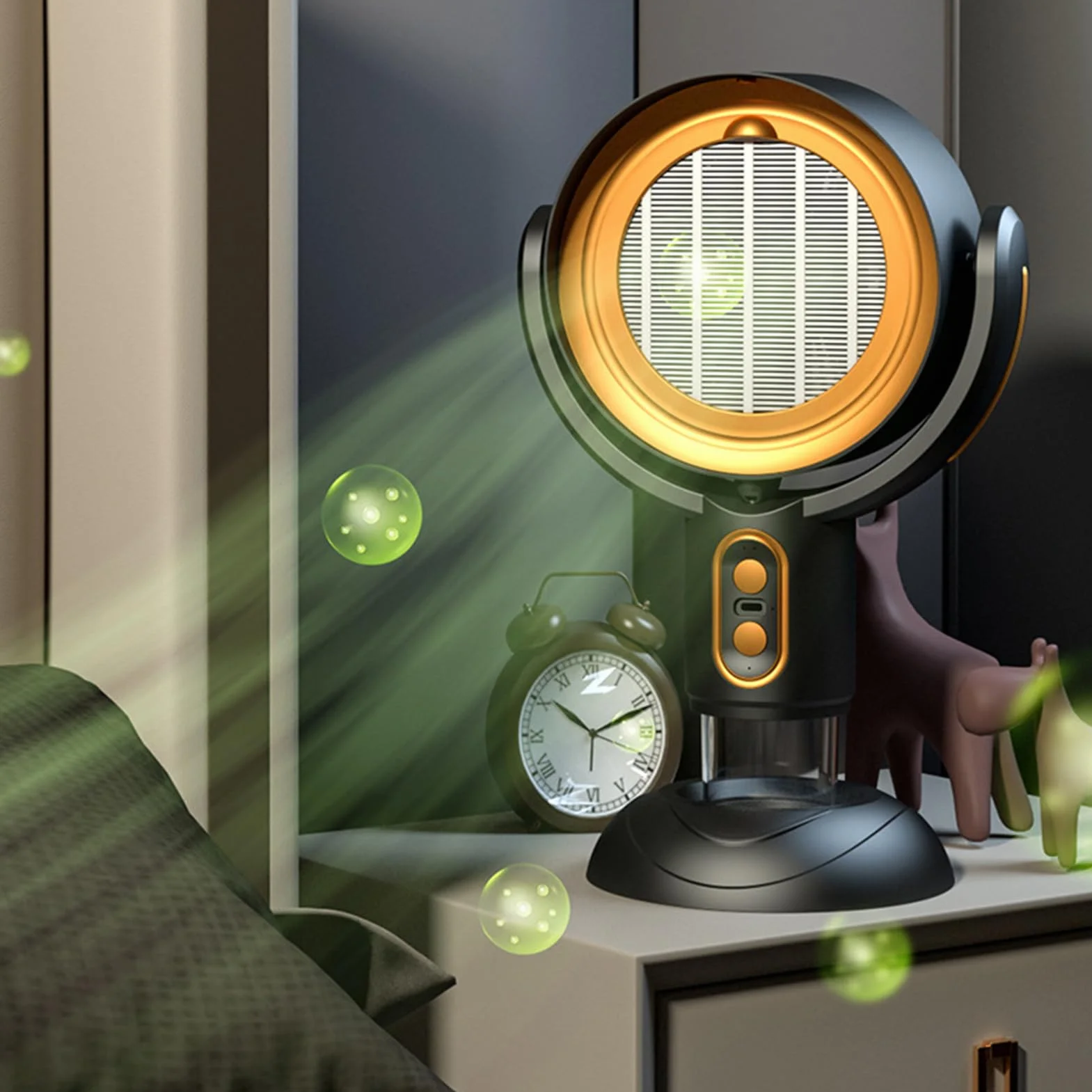 Capucha de gama de escritorio - Ventilación de cocción de mesa, extractor de humo compacto | systema de ventilador purificador retráctil, filtro de aire de velocidad ajustable, utilidad de cocina de a