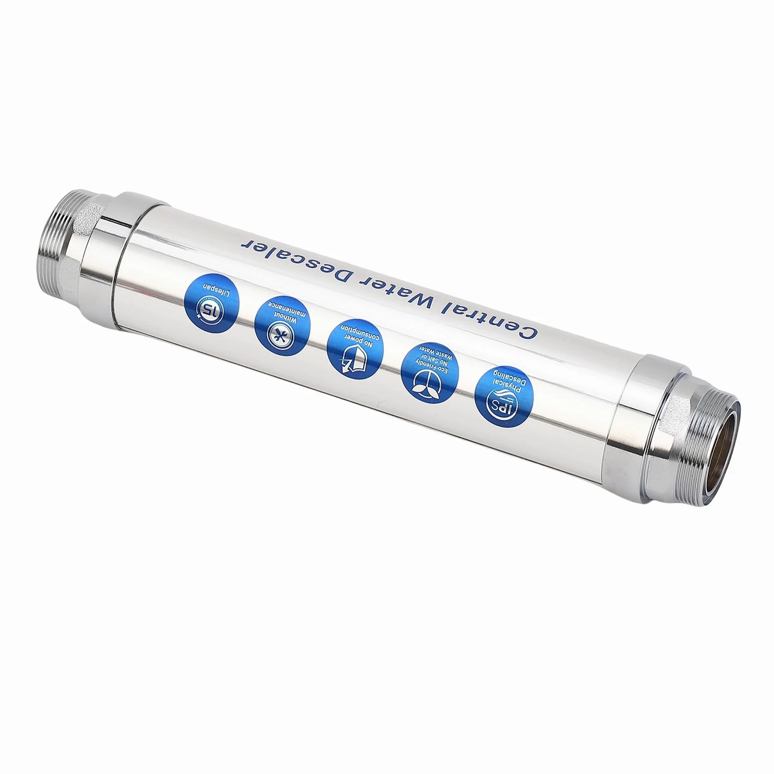 Suavizante de Incrustaciones Magnético, Descalcificador sin Sal de Acero Inoxidable, Elimina Incrustaciones para Duchas y Lavavajillas (Acero Inoxidable 2)