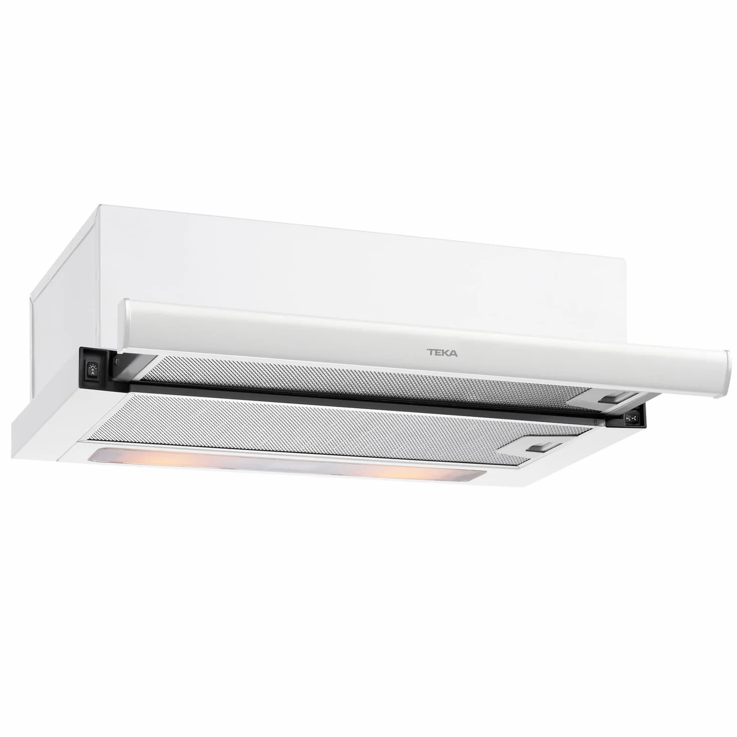 TEKA Campana Extensible 60 cm Telescópica Frente Blanco Extraíble y Sustituible, 3 Velocidades, 2 Lámparas LED, 1 Motor, 360 m3/h, Compatible con recirculación, TL 6420.2 WH
