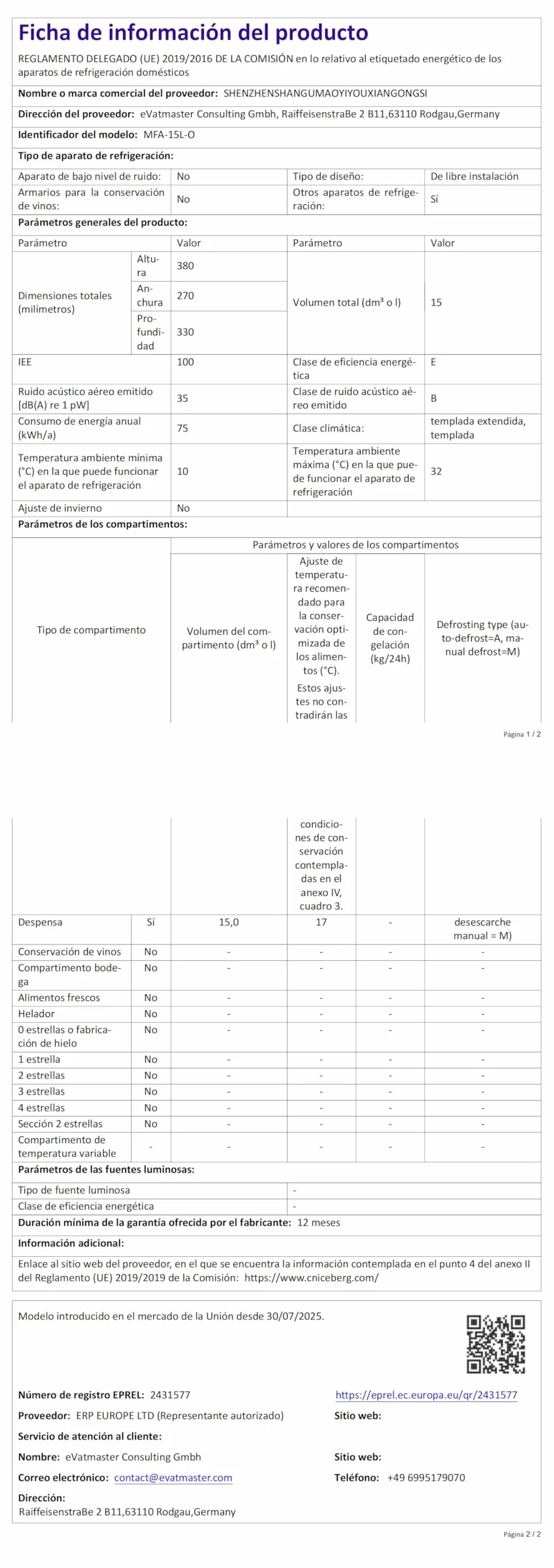 Enventor 15L/20 Latas Nevera Pequeña Negro, Mini Frigorifico con Enfriador y Calentador, Nevera Portatil con Alimentación 12V/220V, Mini Nevera para Habitacion, Oficina, Coche, Frutas y Bebidas