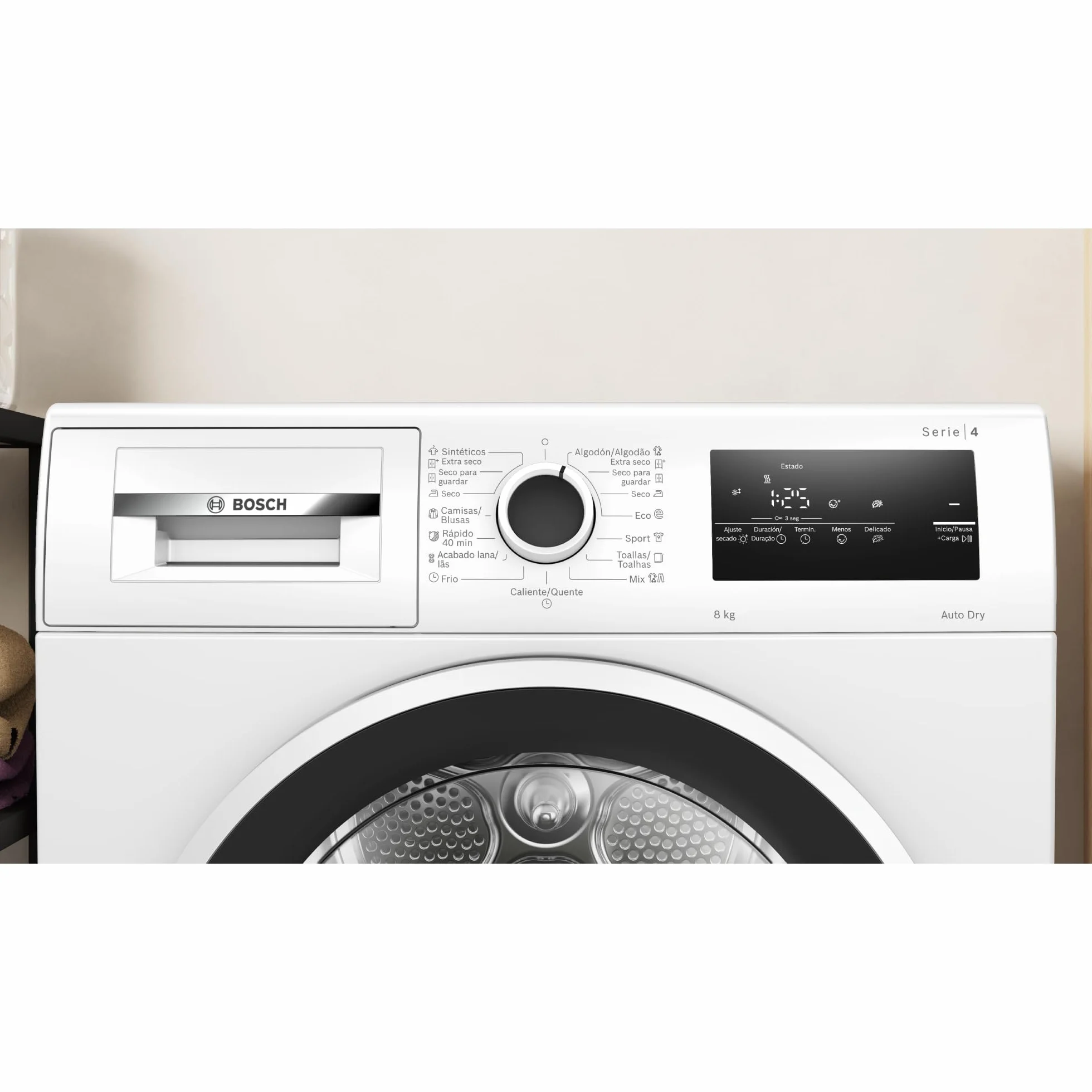 Bosch Secadora con bomba de calor 8 kg Serie 4 WTR85V00ES
