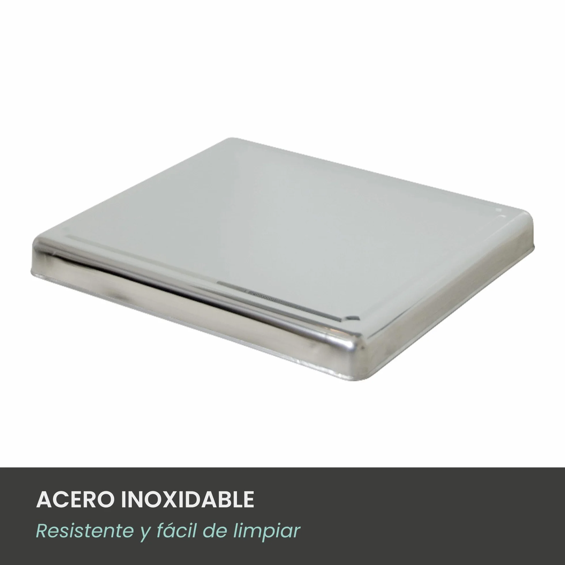 Jocca - Protector de Encimera Universal en Acero Inoxidable para Vitroceramica, Induccion y Gas 52,5 x 60,5 x 5,5 cm