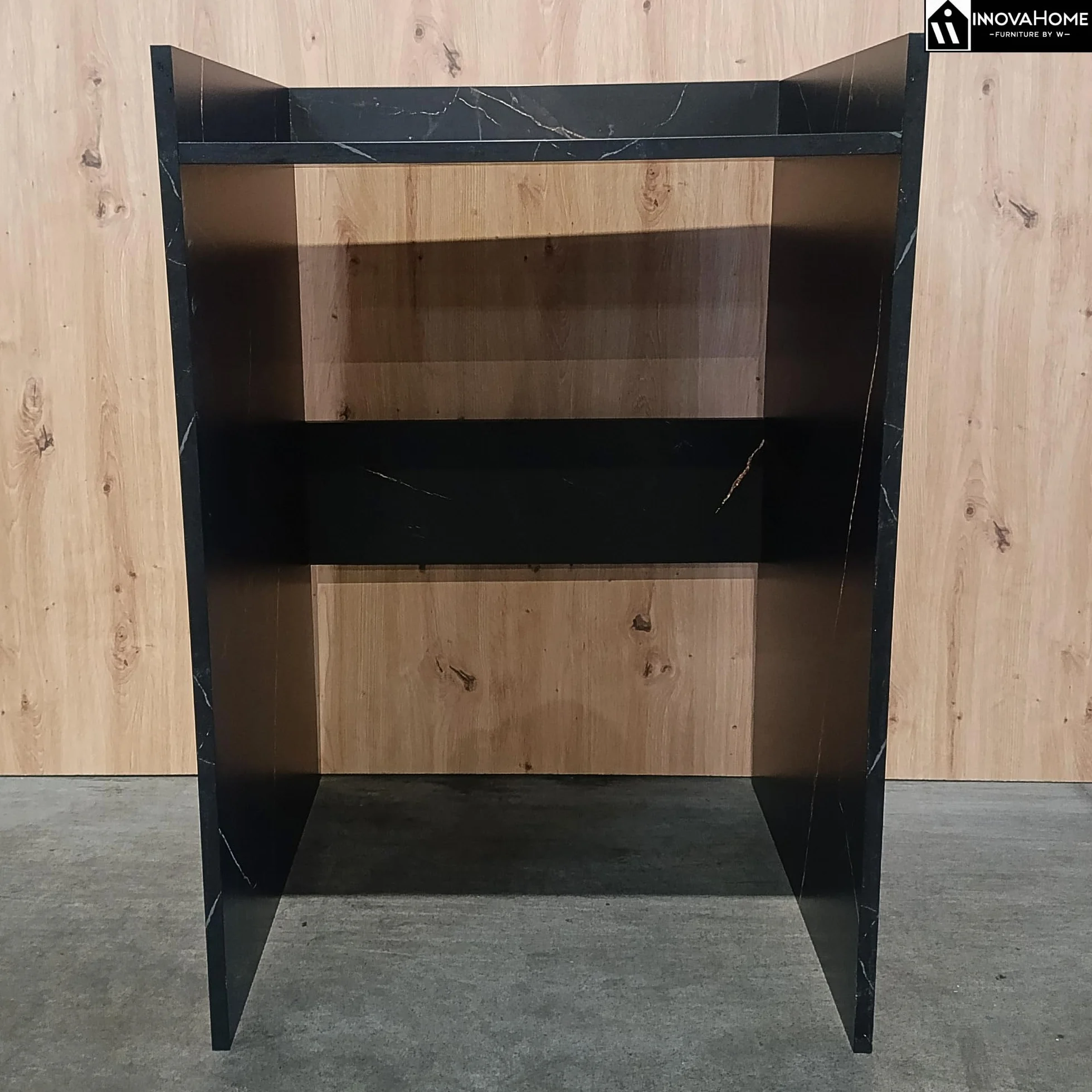 INNOVAHOME Armario para Lavadora Robusto 18mm - Mueble con Protección Antivibración, Borde Alto y Solución de Almacenaje para Lavadero, 66x97x62cm, San Sebastián