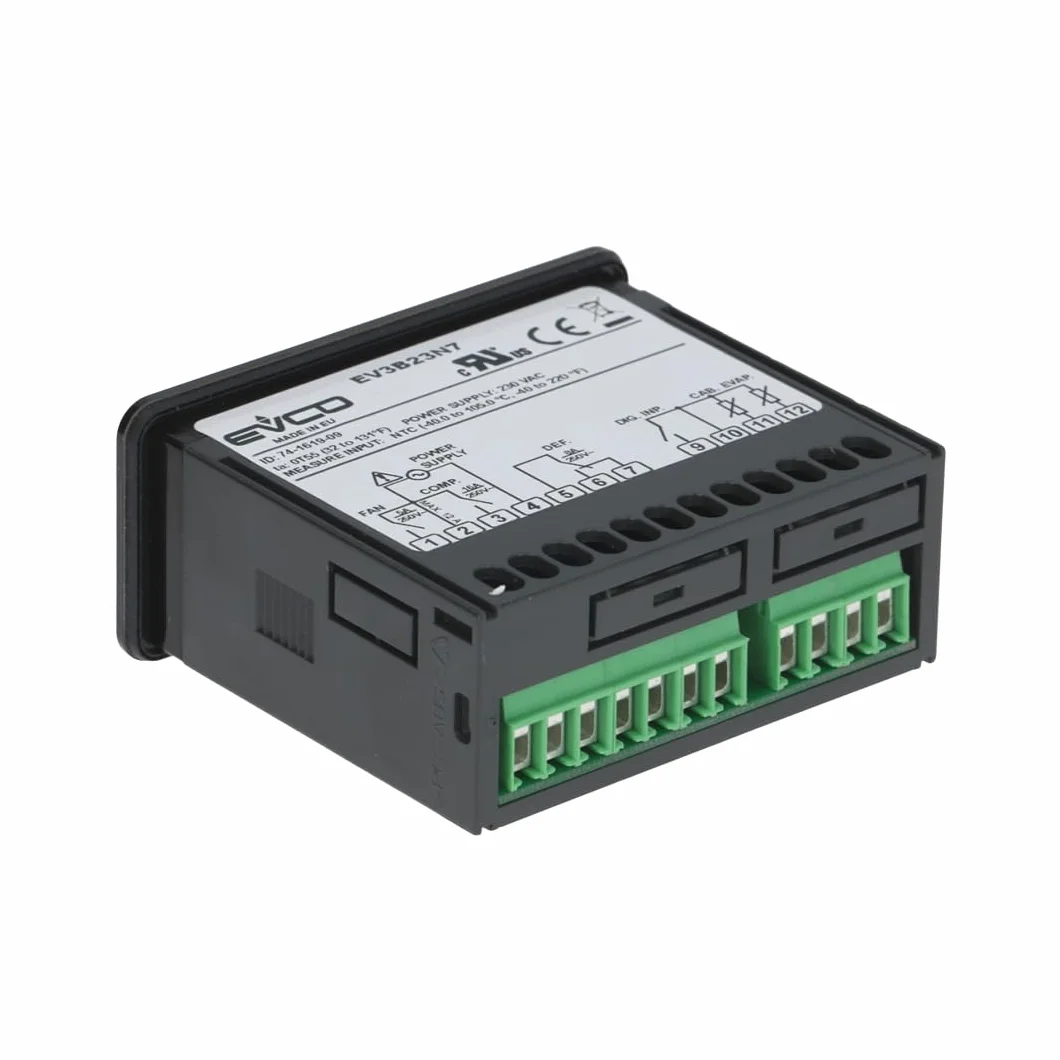 Termostato digital para todos los controles, refrigerador, EVCO, congelador EV3B23N7, 230 V