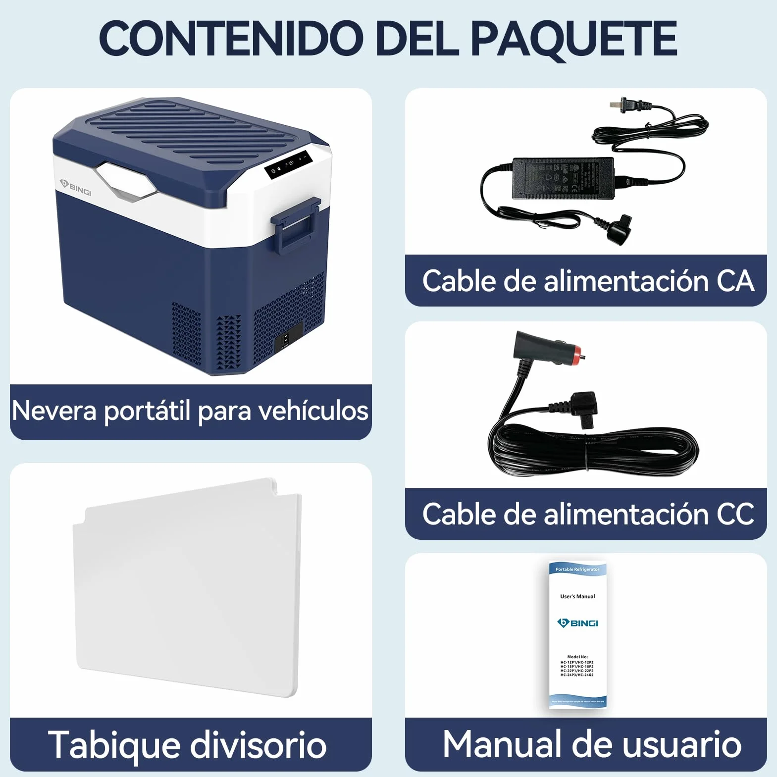 BINGI Nevera Portátil Eléctrica 30L,Nevera y Congelador Compresor Portátil,Refrigerador de Coche 12V/24V,mini frigorífico CA 220v Para Hogar,Conducción,Camping,Viajes,Barco,-18ºC a 15ºC