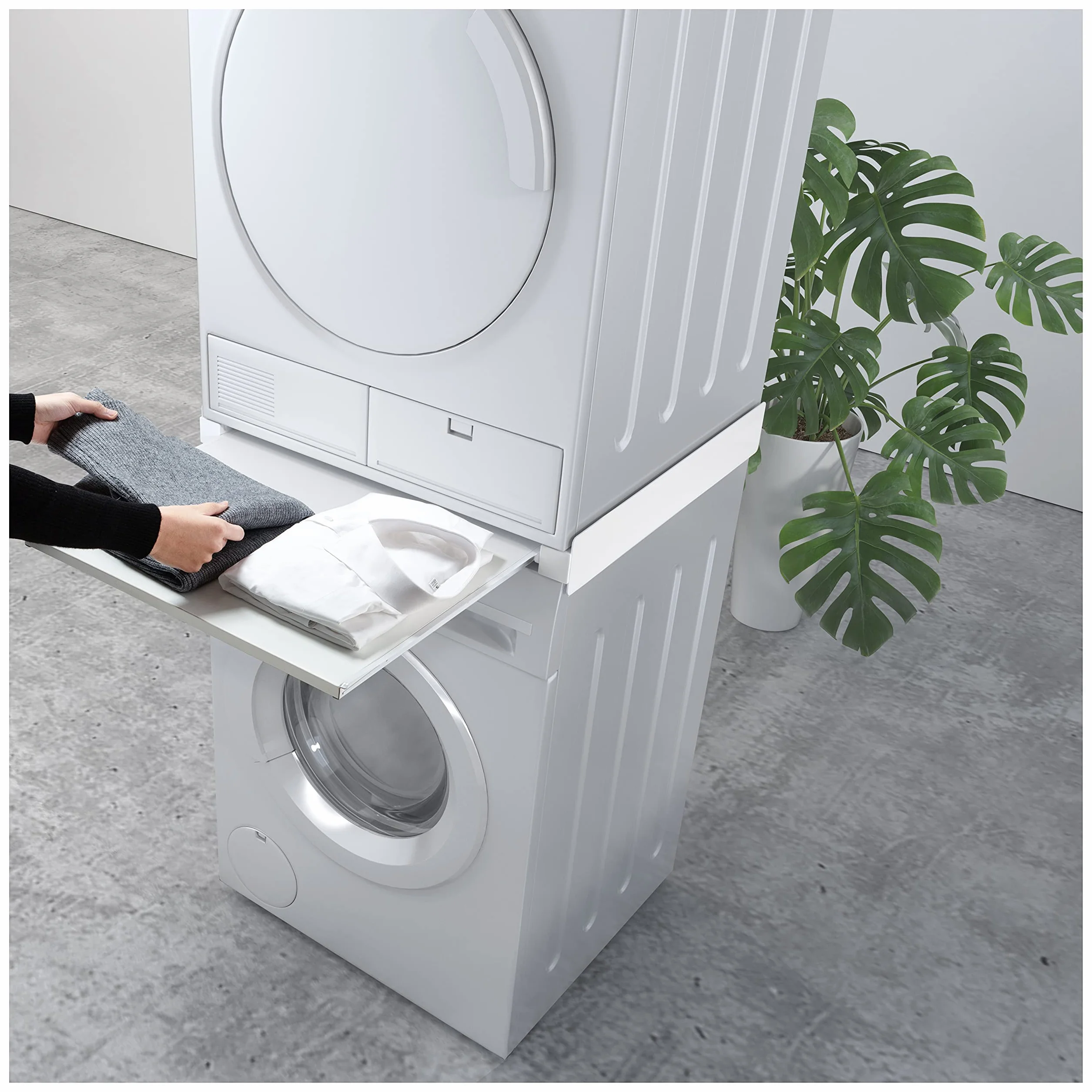 GSC Garsaco - Soporte de Unión para Lavadora y Secadora | Maximiza Espacio | Instalación Fácil | Diseño Adaptable y Duradero, Multicolor