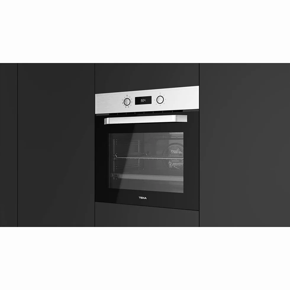 TEKA Horno HydroClean® PRO Multifunción 60 cm, Limpieza HydroClean ECO, Función Airfry, 8 Funciones de Cocinado, Puerta Extractable, Clase A+, HCB 6535