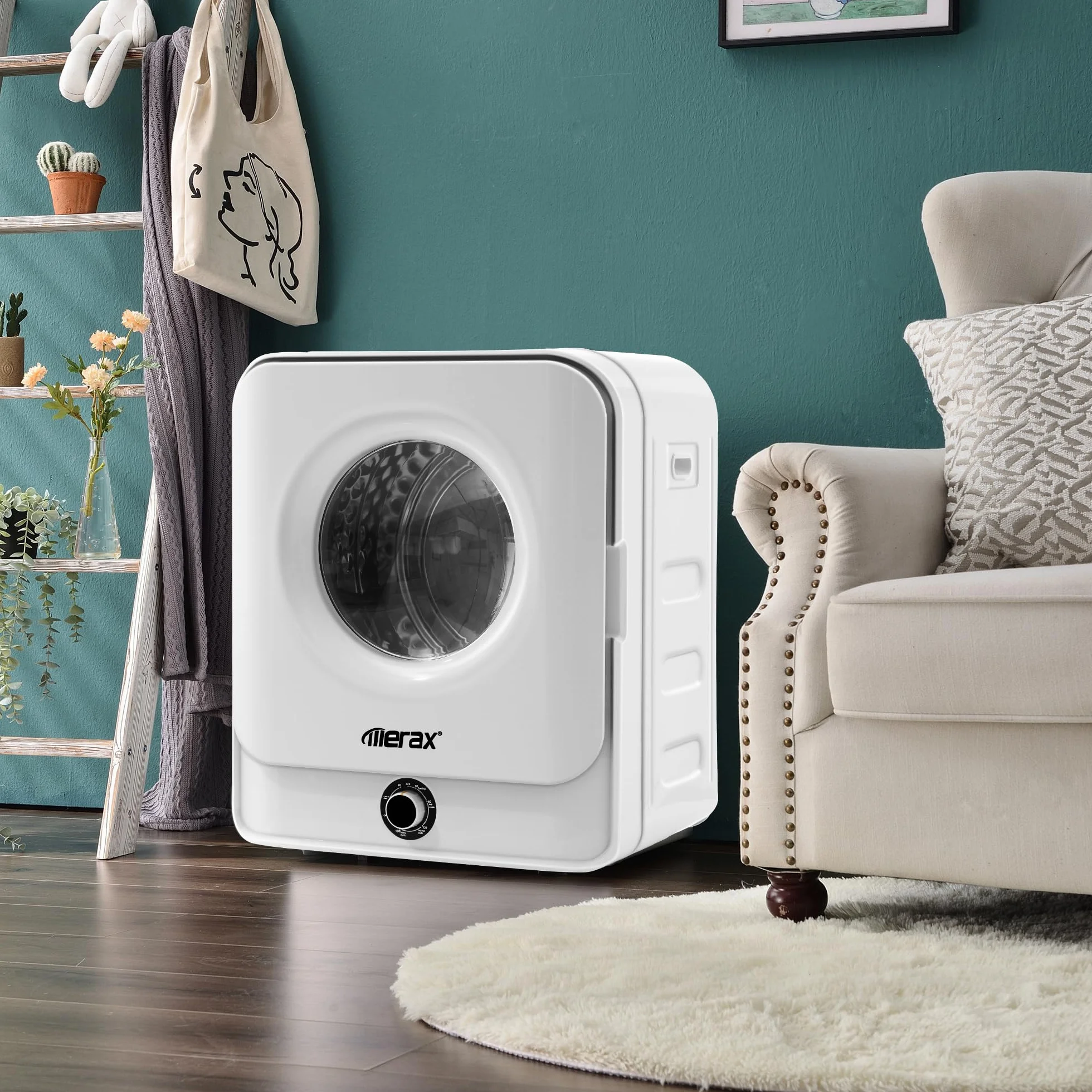 Merax Secadora de Aire 3 kg 830 W 5 Programas Montaje en Pared Blanco