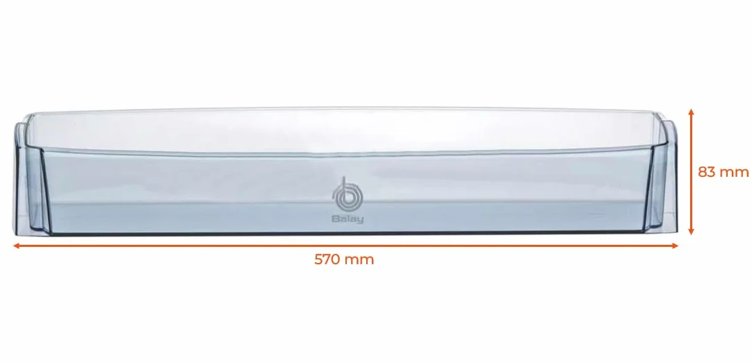 Recamania Estante Intermedio para Frigorífico BALAY de 70 CM Medidas 57x11x10 00439834, 00667648, 00439751