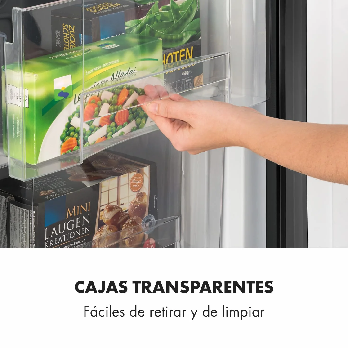 Klarstein Congelador Pequeño Vertical Portatil, Mini Congelador Silencioso Casa y Oficina, Congeladores Capacidad 80 l. con Estante, Eficiencia Energética, Estante, Departamento Hielos y Rascador