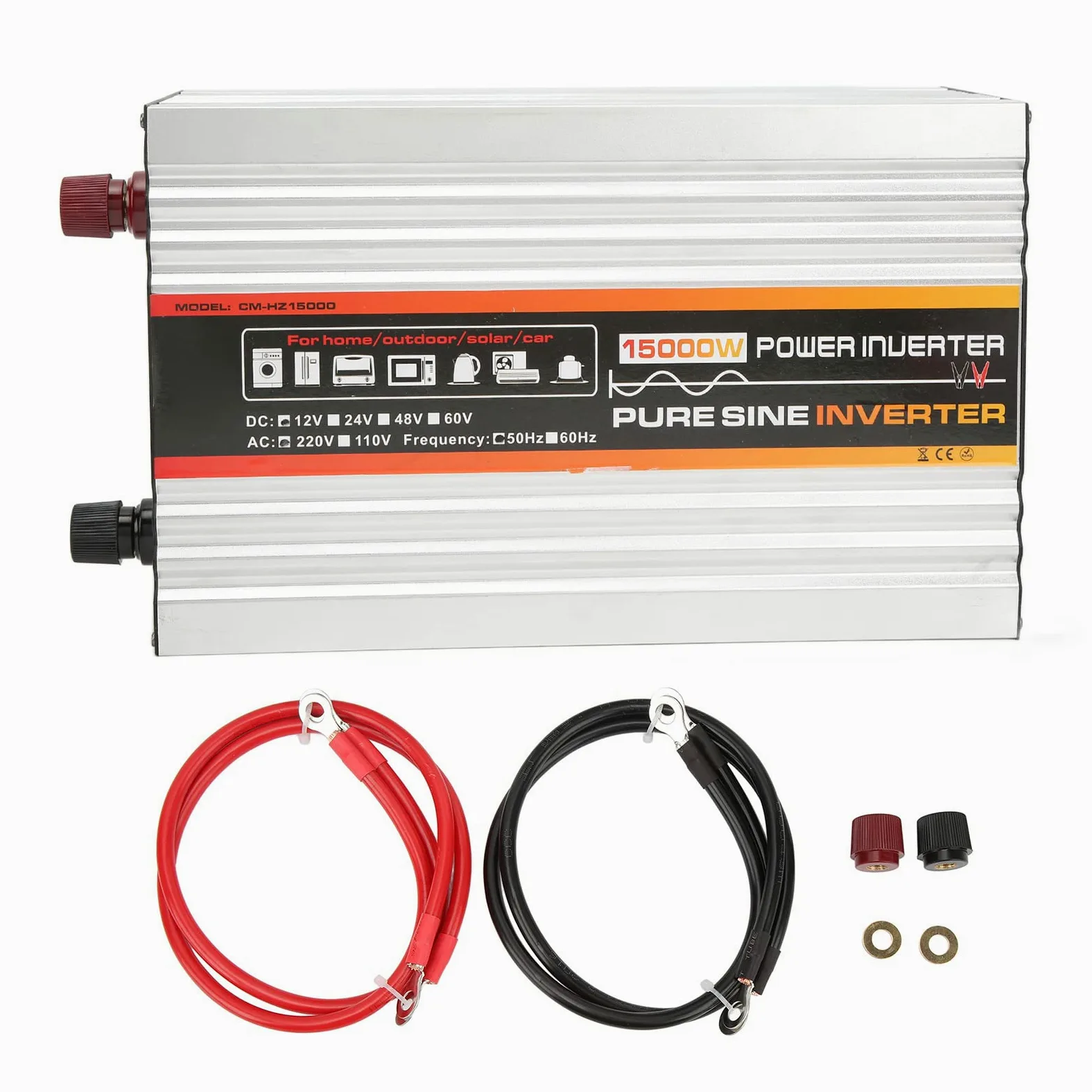WINH Pantalla LED Inteligente para Refrigerador, Inversor de Onda Sinusoidal Pura, Control de Temperatura de Alta Conversión (DC12V)
