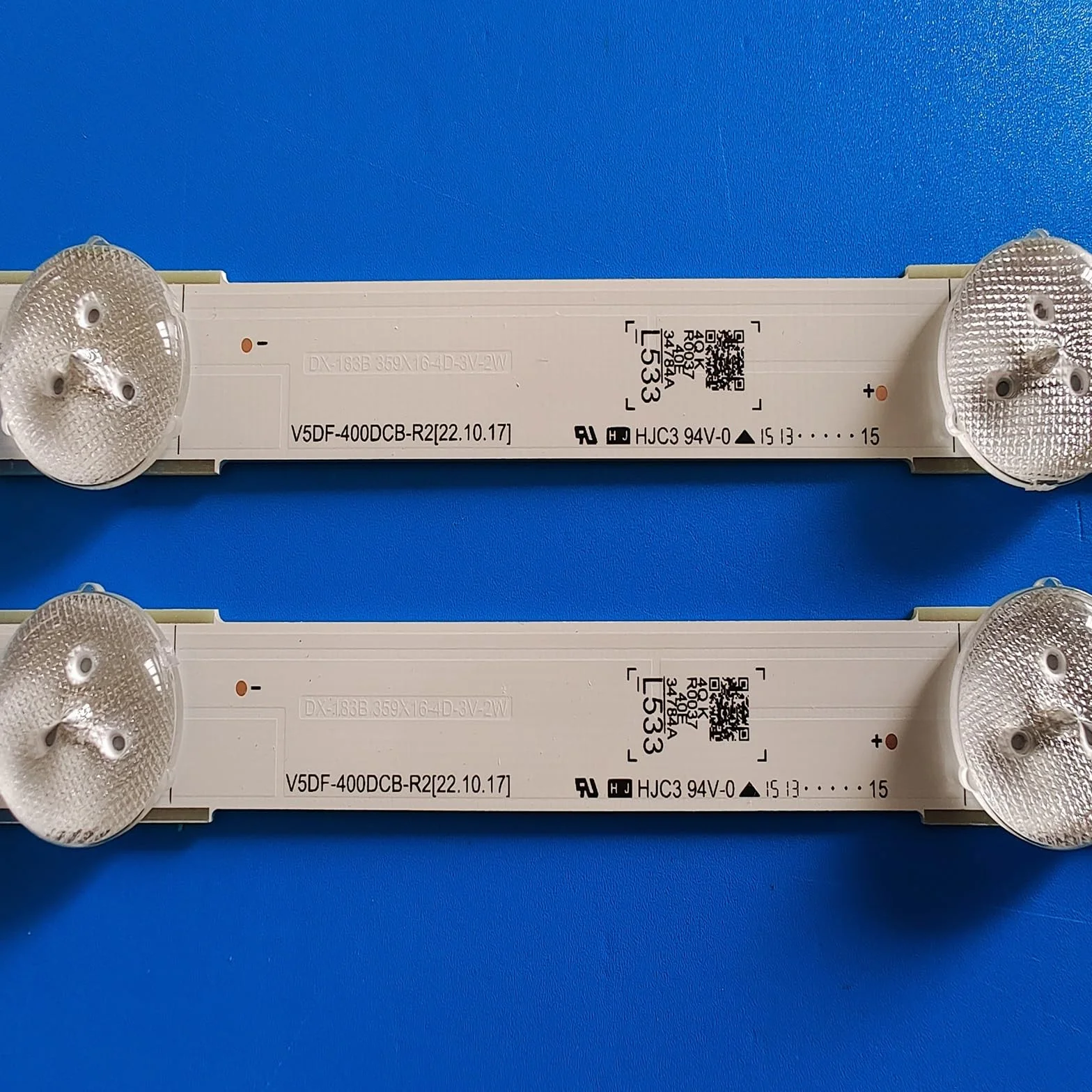 8 Tiras LED for iluminación Trasera compatibles for Samsung UA40J6300 UE40J6300 UE40J6300AK UE40J6500AU BN96-34783A 34784A V5DF-400DCA 400DCB-R2