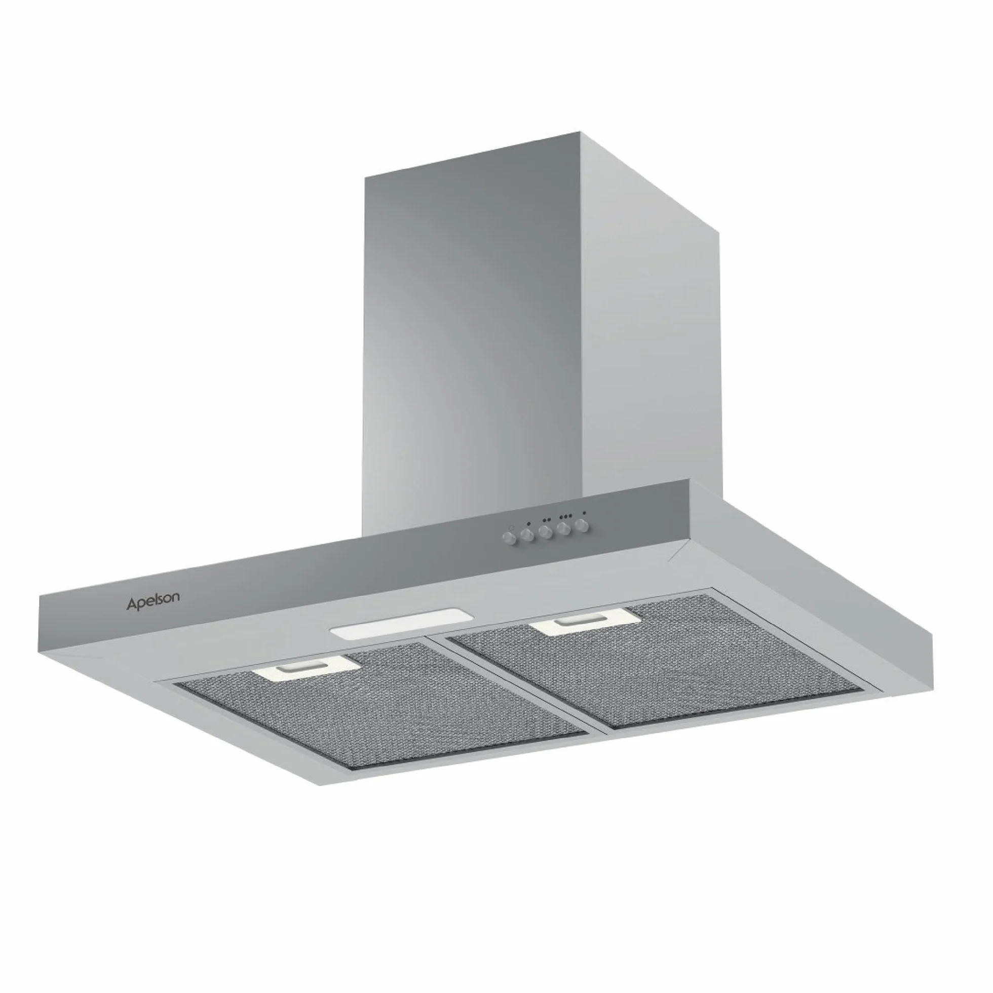 Apelson Campana extractora Cocina TALIA 601 X/A, 3 Niveles, Control Mecánico, Capacidad 301 m3/h, Silenciosa 60 dB, LED, Filtros Lavables, Consumo 67W Acero Inox