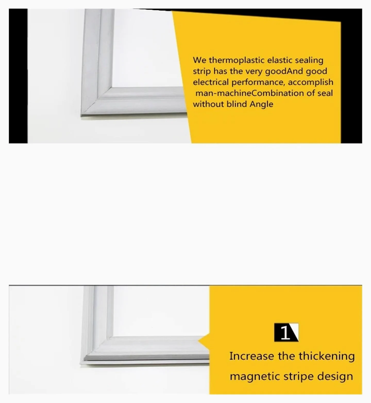 Kit de sellado for puerta de refrigerador resistente al frío, personalizado, de 1 a 11m, junta de goma impermeable for todos los modelos de congeladores(3m)