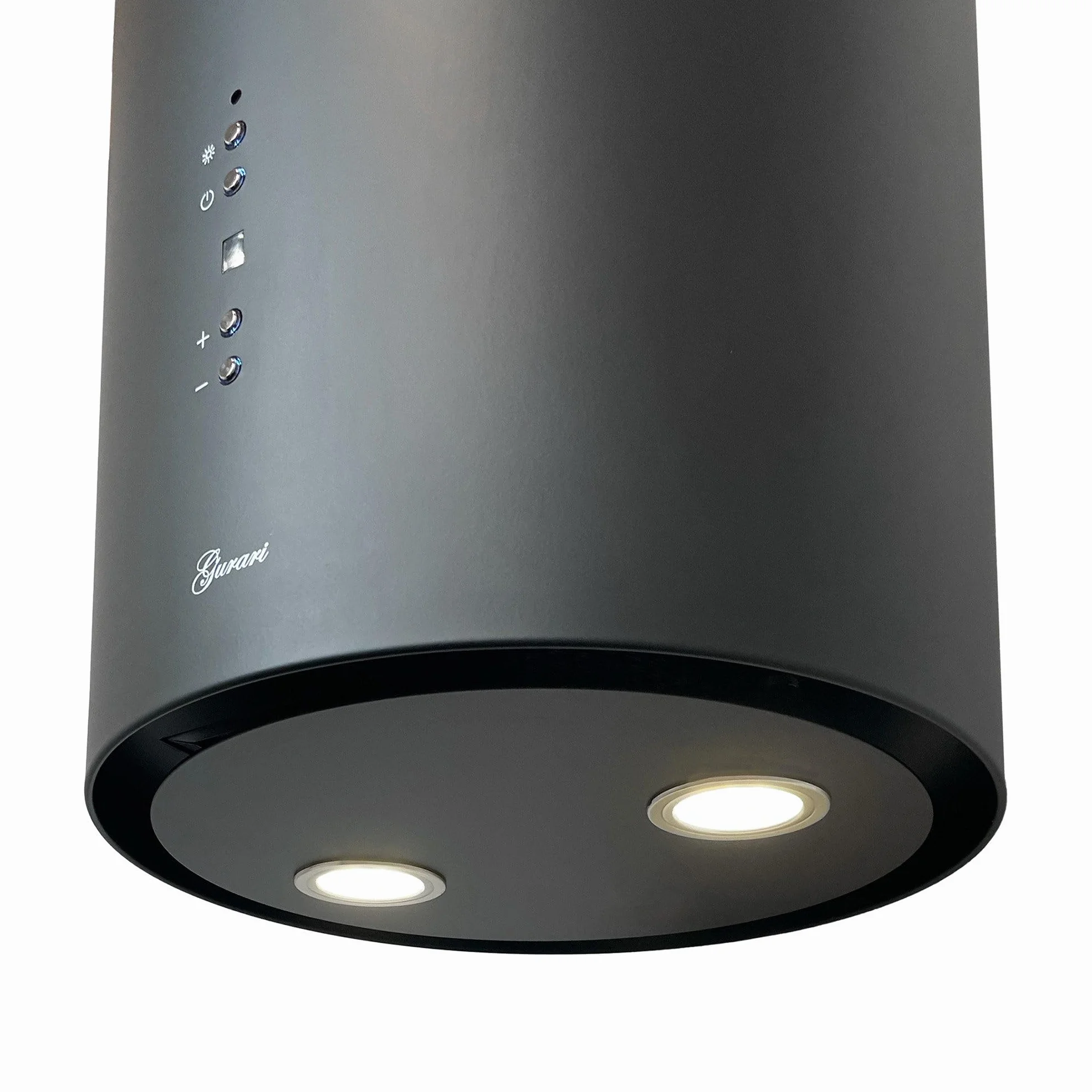 GURARI GCH I 385 36 BL Campana Extractora Isla Redonda 36 cm Negro 1000 m³/h LED