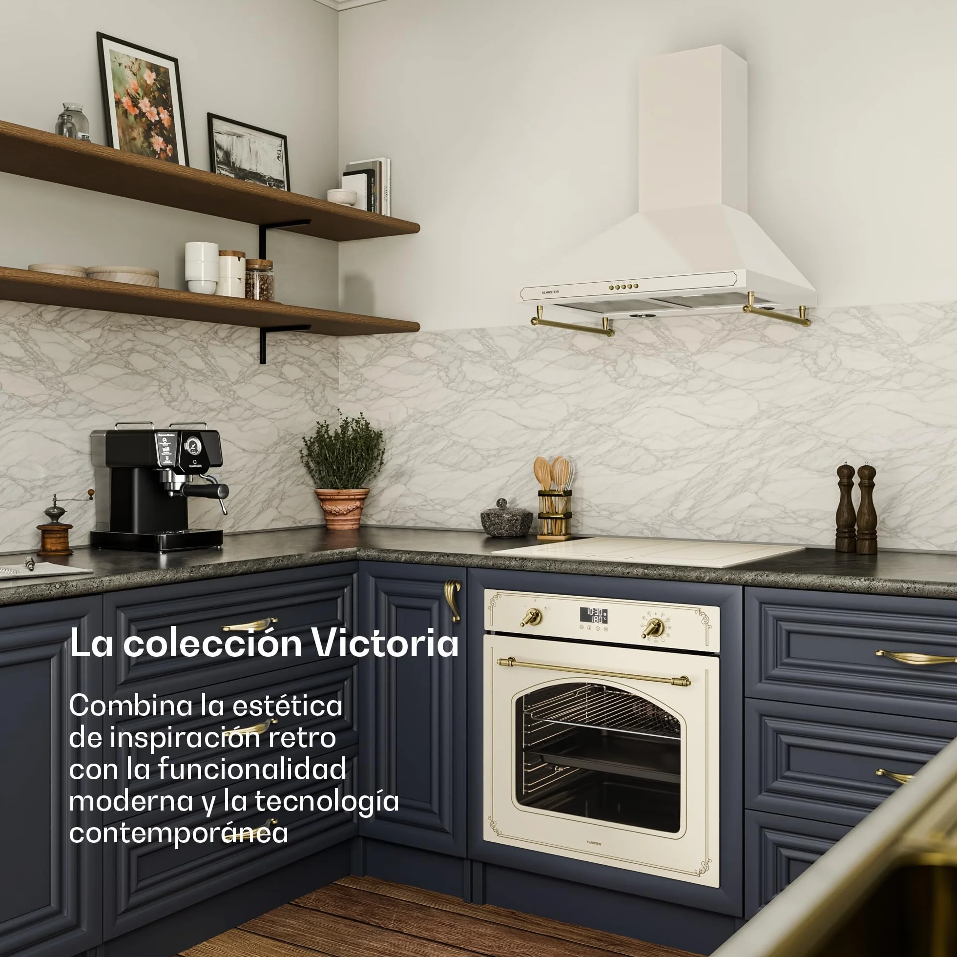 Klarstein Victoria Pyro Horno Eléctrico Empotrable 76L 11 Funciones Pirólisis Clase A 60 cm
