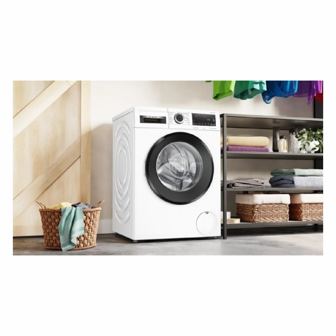 Bosch Lavadora, Libre Instalación, 9 kg, Serie 6, EcoSilence, Blanco, WGG244Z0ES