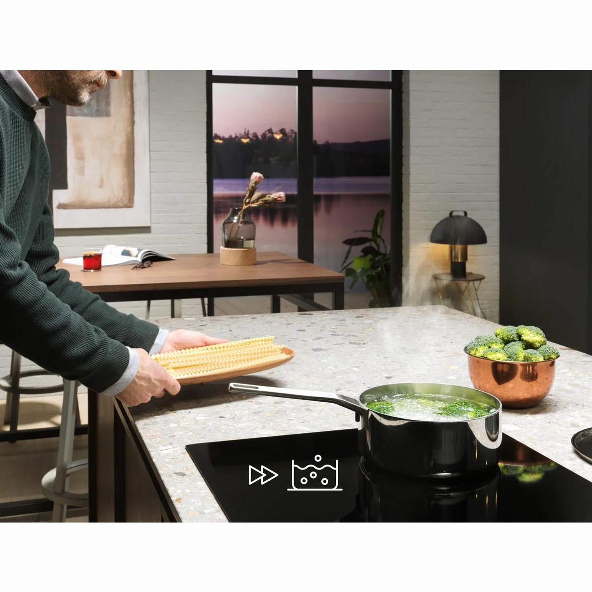 Electrolux LIT60336 Placa inducción biselada extraplana 3 zonas 60 cm negro