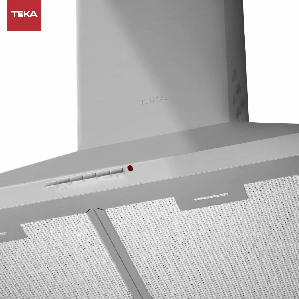TEKA Campana Extractora de Pared 70 cm, Motor Doble, 3 Velocidades, 2 LED, 380 m3/h, Acero Inoxidable, DBB 70