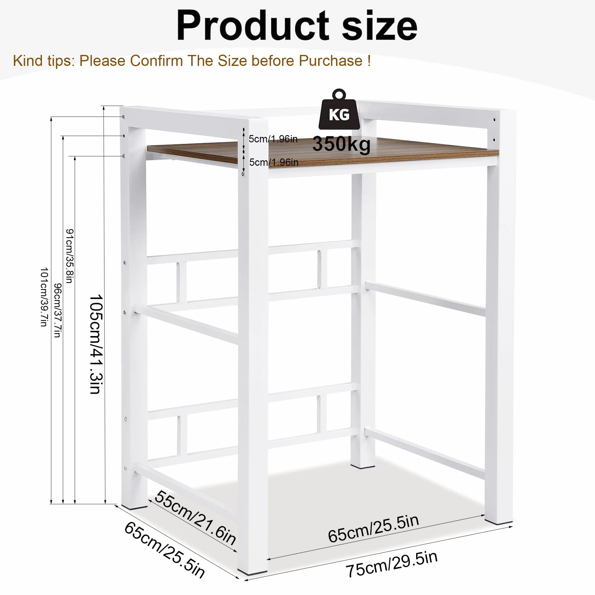 Mueble para Lavadora, Mueble para Lavadora y Secadora - Carga 350kg, Soporte Secadora Sobre Lavadoras - Ajuste de Altura de 3 Niveles, Armario Lavadoras Secadoras para Baño Balcón Lavandería (Blanco)
