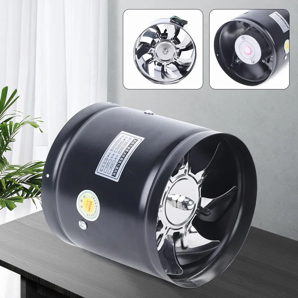 Ventilador extractor de aire para conductos, ventilador axial, ventilador industrial, extractor de aire para cocina, salón, fábrica, hotel, potente, bajo ruido
