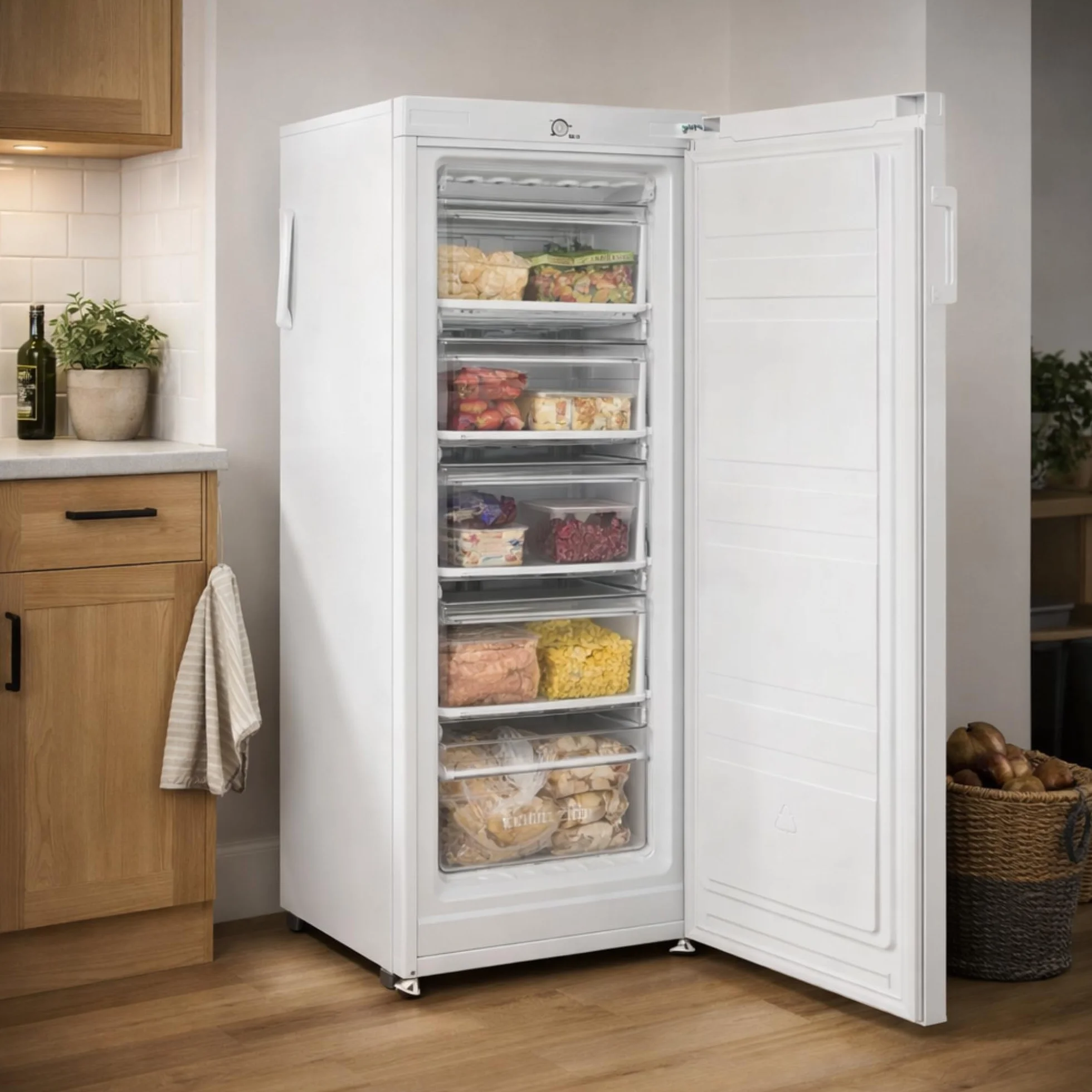 CATA CONGELADOR EZS-1412 WH/A Sin Escarcha Capacidad Neta 160L Consumo Eléctrico 183 KW/Año Puerta Reversible Eficiencia Energética E Luz LED Color Blanco