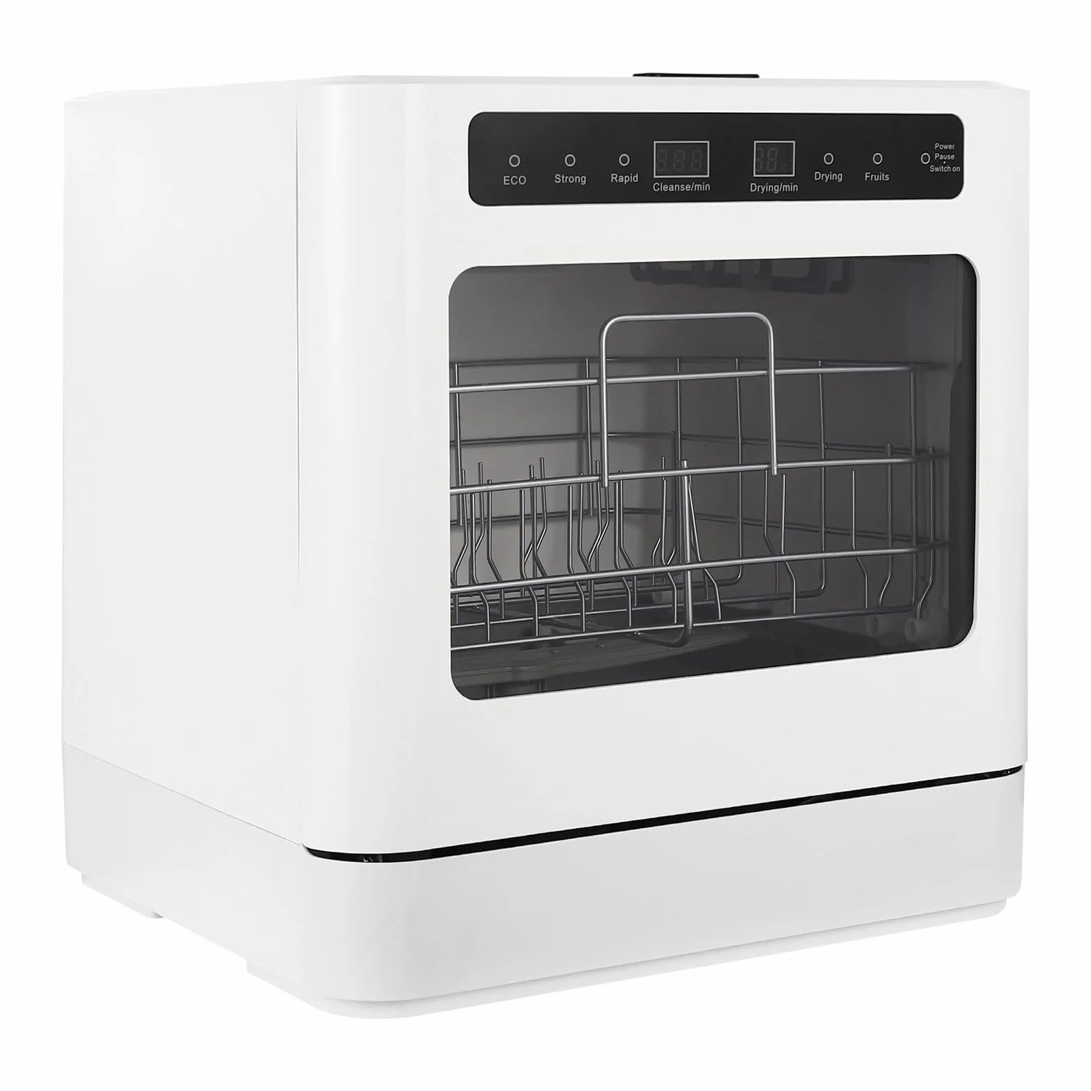 lavavajilla de mesa, mini portátil, ducha giratoria 360°, cuatro modos de limpieza y secado, ahorro de energía, independiente para apartamentos