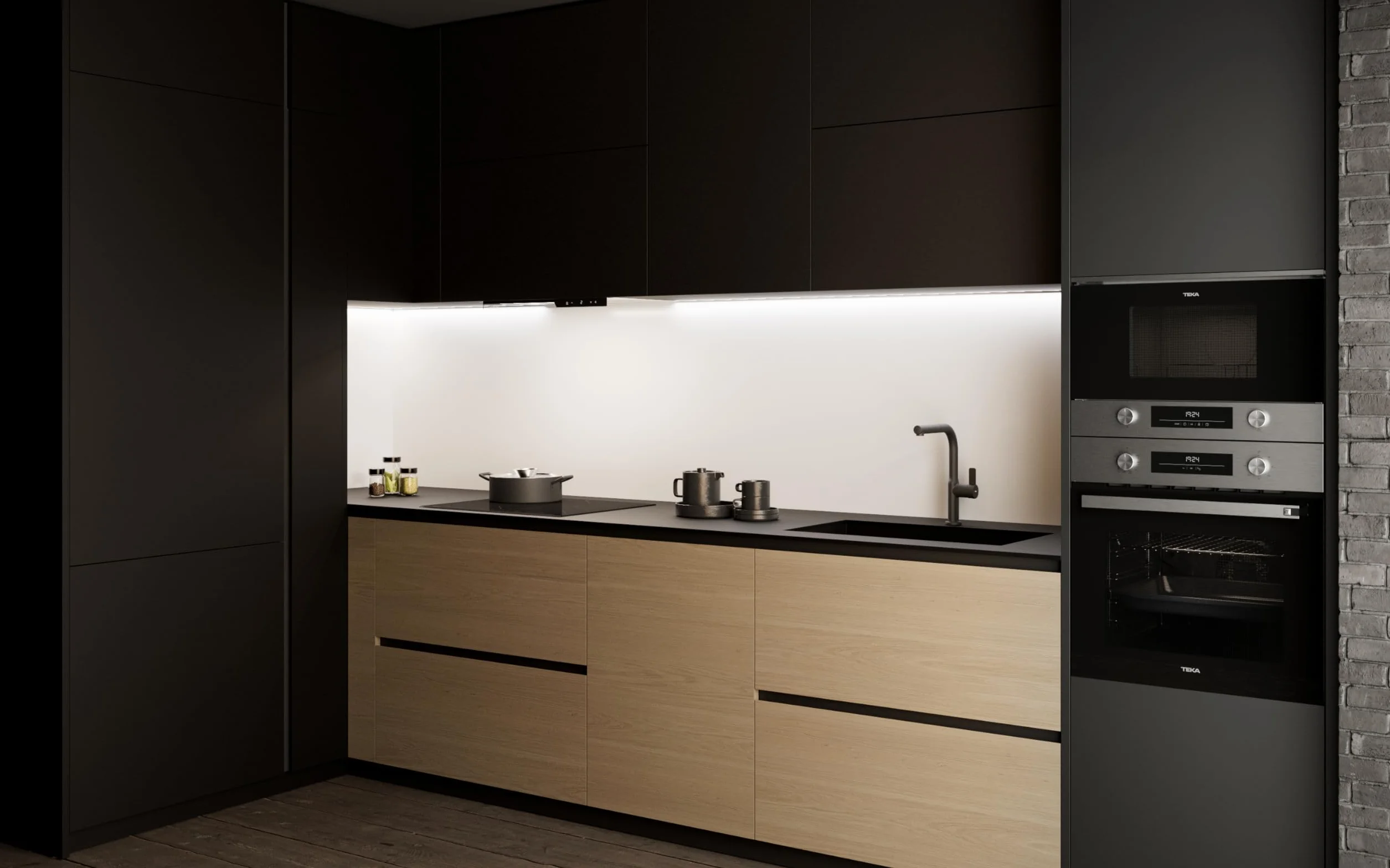 TEKA Horno Multifunción Airfry, Sistema HydroClean, 9 Funciones, 71L, Guías Telescópicas, Modelo NEO HSB 6466