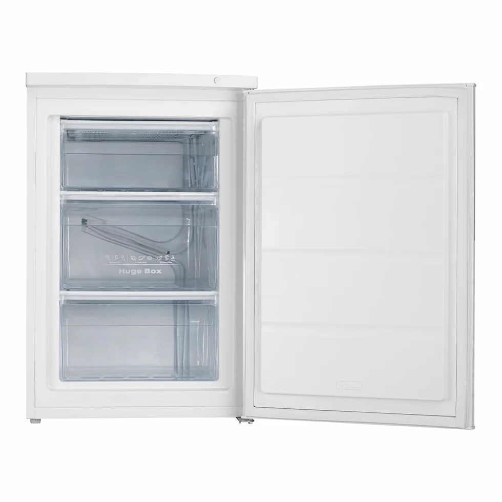 Svan Congelador vertical Blanco SCV855500E. Capacidad 85 Litros, Puerta Reversible, Bajo nivel Sonoro, Eficiencia Energética Clase E