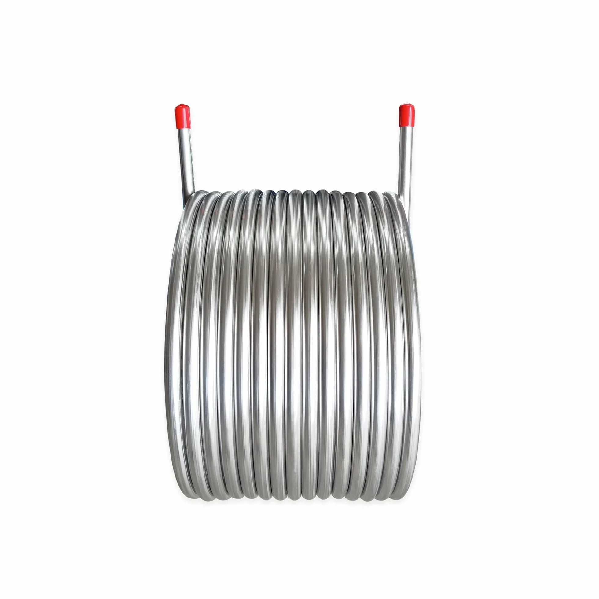 Serpentín de sistema de recirculación de puré con intercambiador de calor de 15,2 m (50 pies) de diámetro exterior, tubería de acero inoxidable 304 de 1/2", 30 cm de diámetro, tanque enfriador de lico