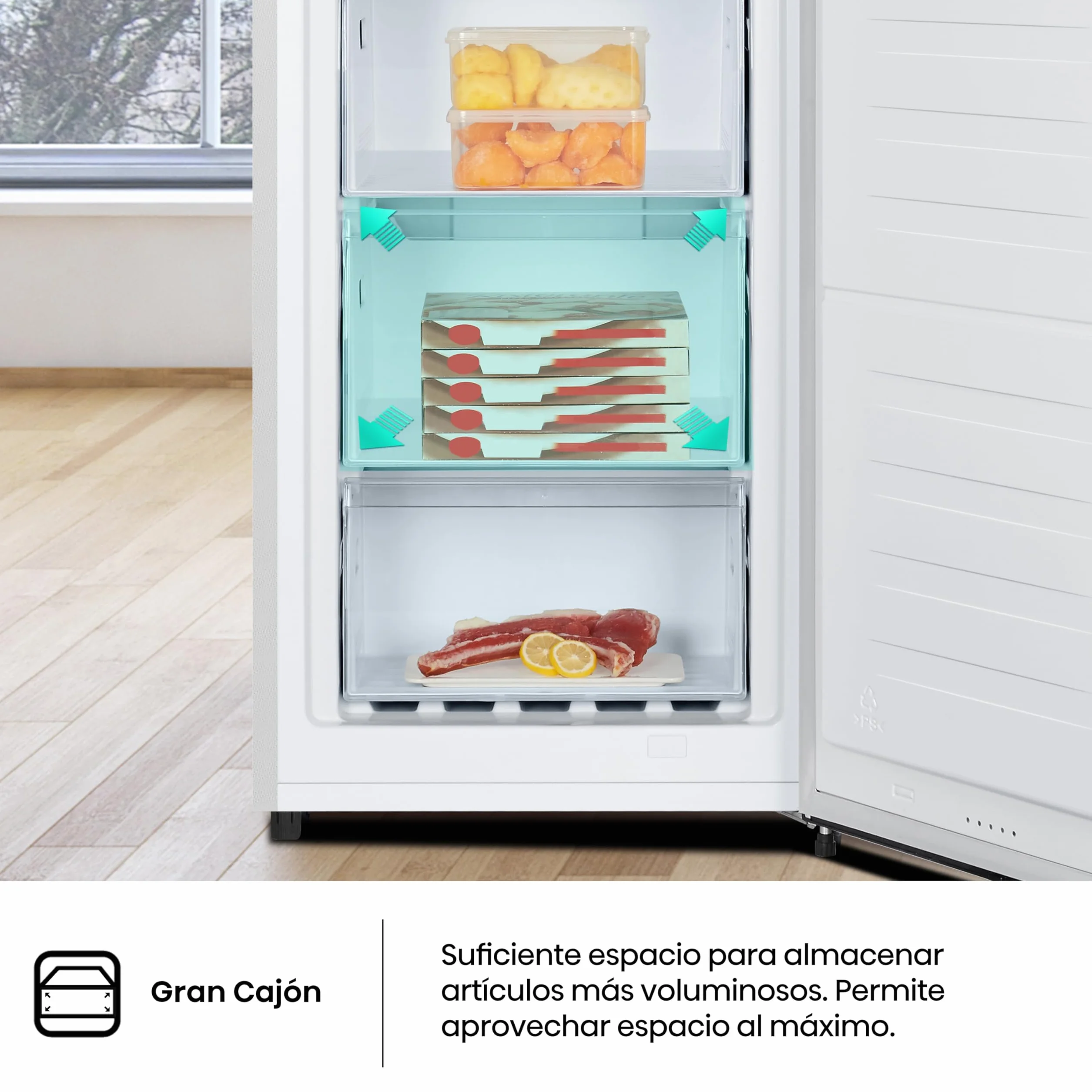 Hisense Congelador FV191N4AW2 TotalNoFrost Superfreeze 147L 205 kWh Blanco