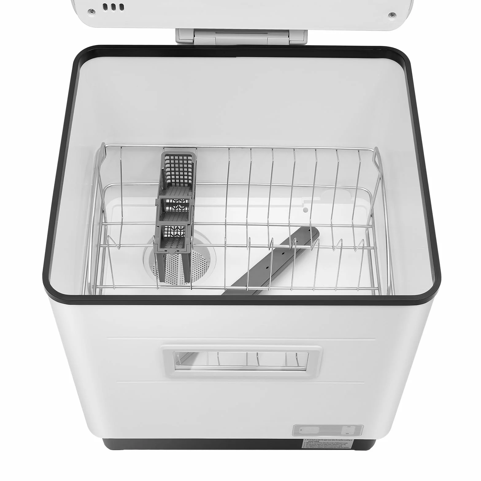 Lavavajillas de mesa, 1500 W, función de secado, para cocinas pequeñas, apartamentos, 60 L, wi dishwasher pequeño, para casa, oficina, camping con conexión de agua