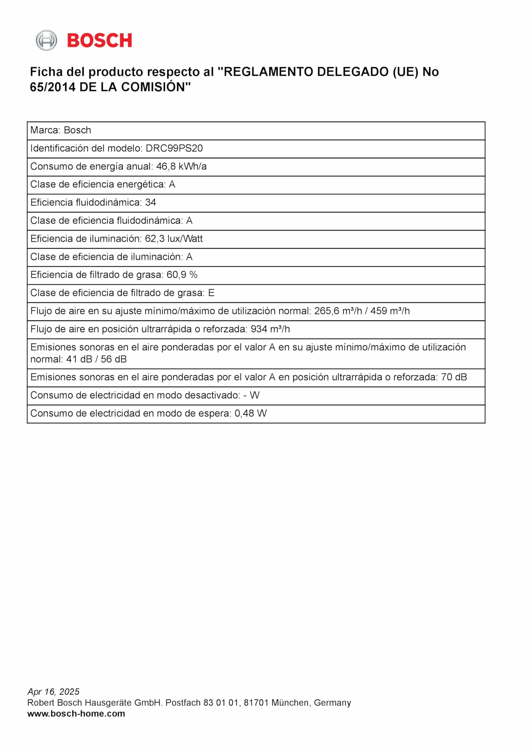 Bosch – Extractor de techo, Serie 8, 90 cm, Motor EcoSilence, PerfectAir, Blanco, DRC99PS20
