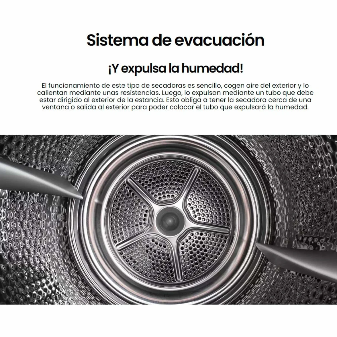 Infiniton SD-C7V Secadora de Evacuación de Carga Frontal 7Kg C Blanca