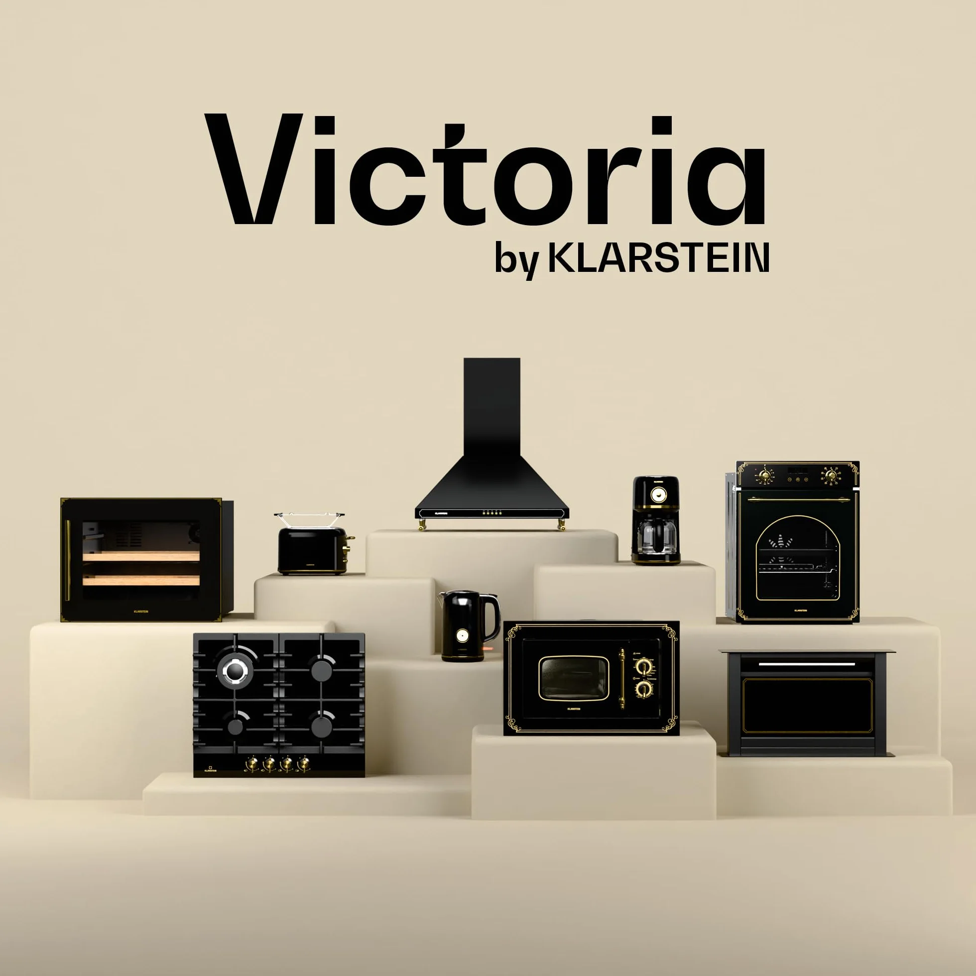 Klarstein Vinsider Victoria 36 Vinoteca - 36 Botellas, 2 Zonas, 5-22°C, Control Táctil, Iluminación LED, Protección UV, Integrado, Negro