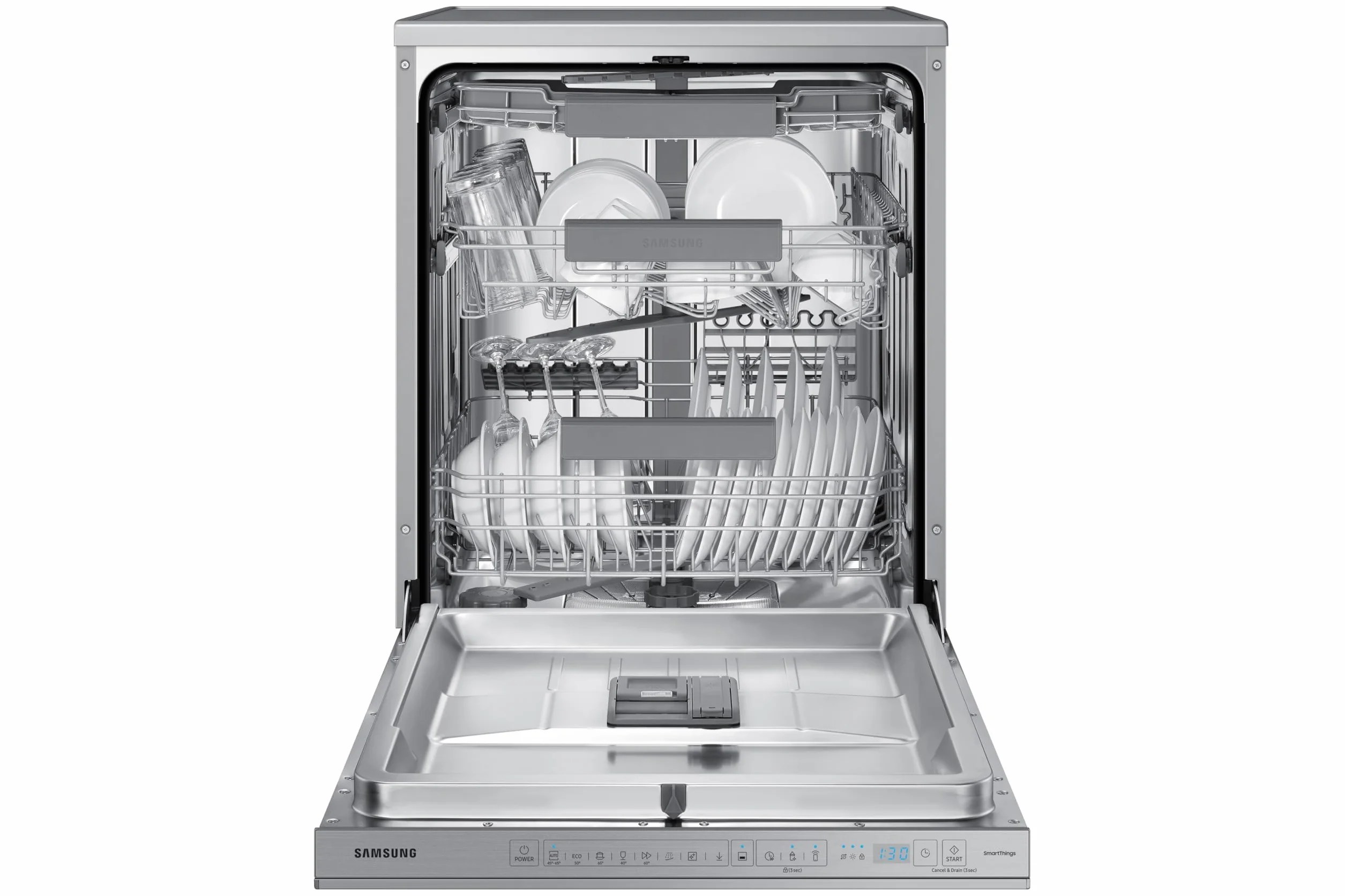 Lavavajillas Libre Instalación Samsung 60cm 14 cubiertos Sistema AutoOpen Door Clase C Inox DW60A8050FS/EF