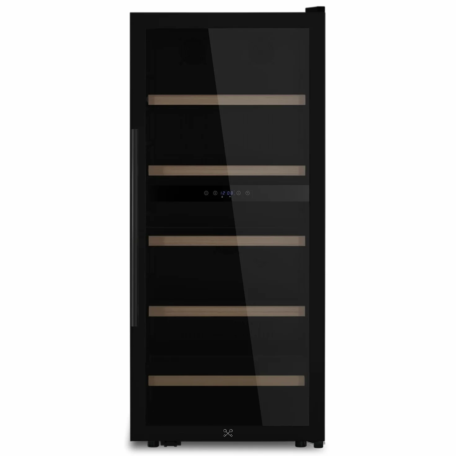 LES PETITS CHAMPS Vinoteca 91 botellas CAVCDB91 edición Negra, 204L de capacidad, 2 zonas de temperatura, elegante diseño en acero inoxidable, regulación de temperatura de 5°C a 18°C