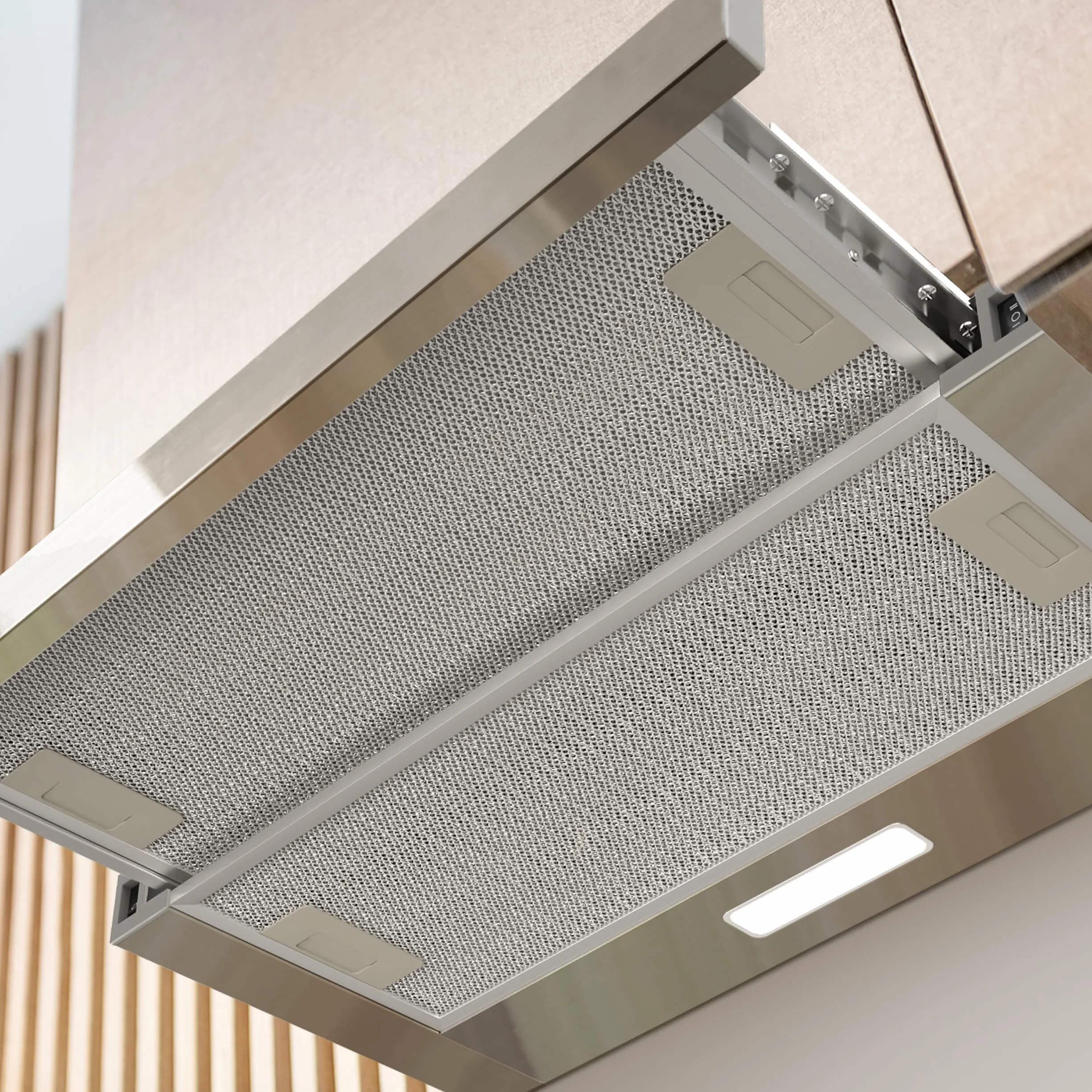 CIARRA CBCS6906D Campana Extractora Telescópica de Cocina de 60 cm 370 m³ / h Campana de Chimenea de Acero Inoxidable Modo Extracción 2 Niveles Iluminación LED y Filtros de Grasa