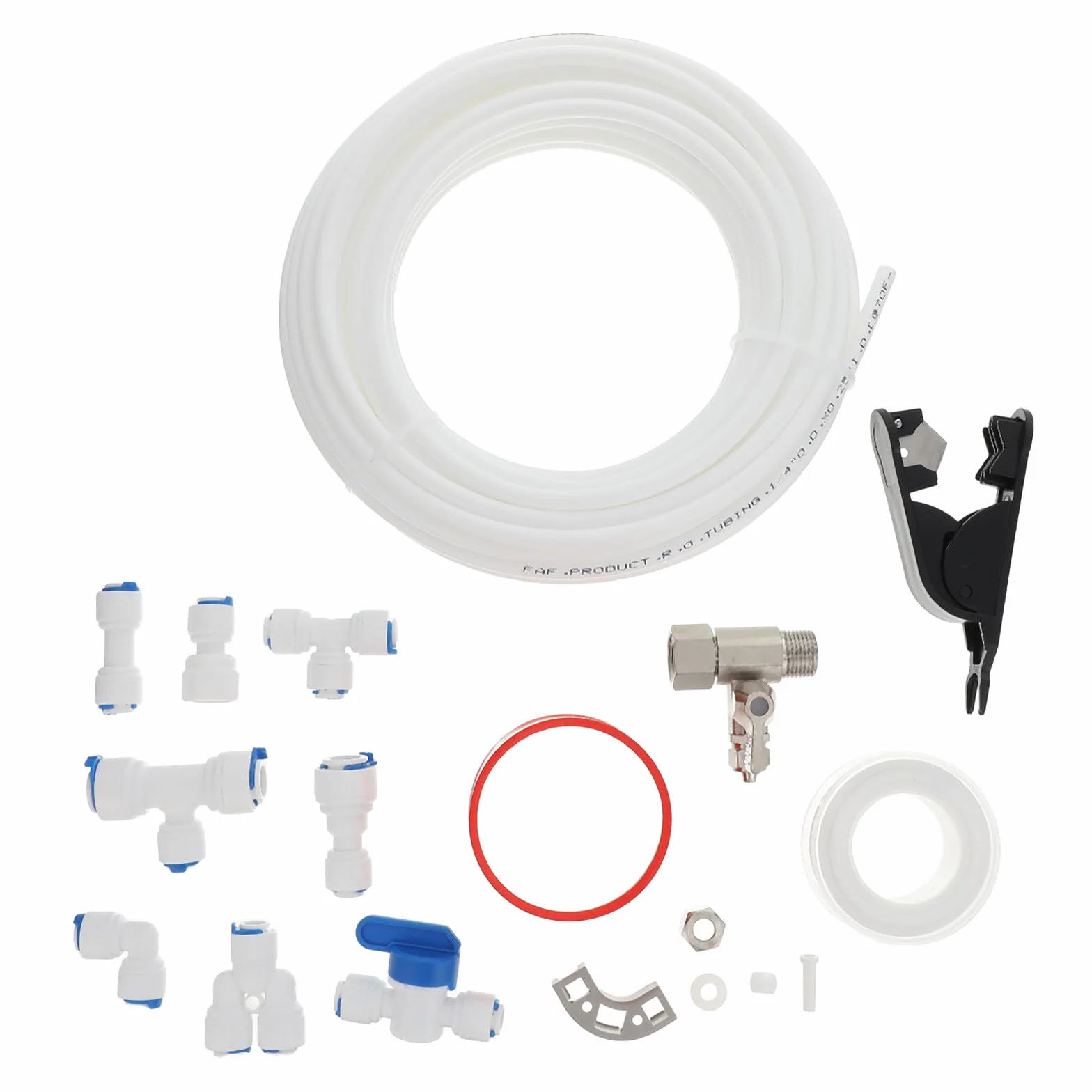 1 juego de mangueras de agua para máquina de hielo de refrigerador - Kit de mangueras de 10 metros (33 pies) para sistemas de agua por inversa con accesorios - Instalación de máquina de