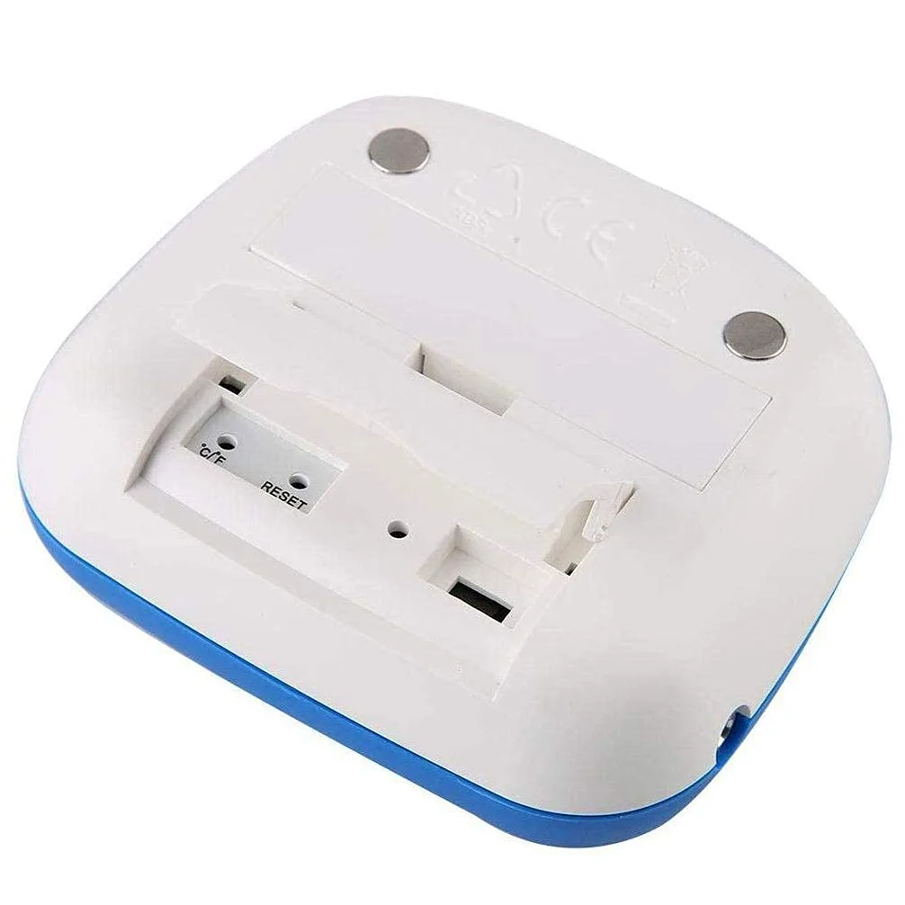 Termómetro para frigorífico Congelador Ajustes de alarmas de Temperatura Alta y Baja con indicador LED Termómetro de refrigeración Digital con magnético