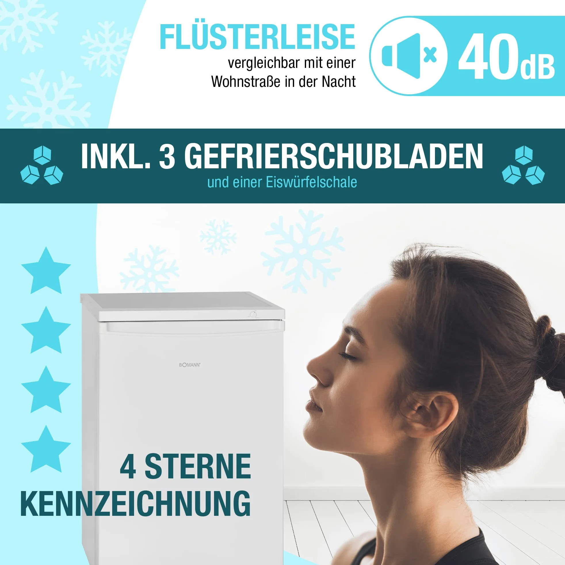 Freezer GS 2186 white marca Bomann