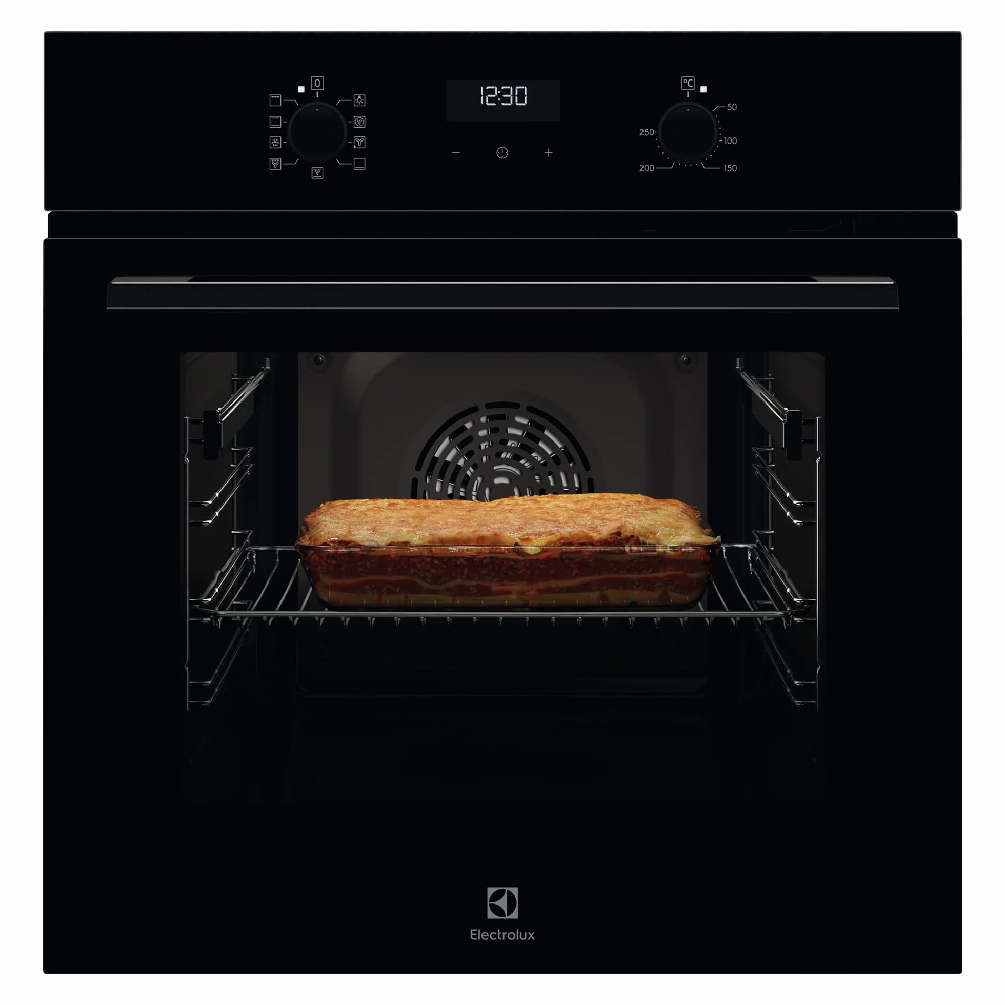 Electrolux OEF5H50BK – Horno Multifunción Serie 600 SurroundCook, 9 Funciones, Cavidad XXL, Display LED y Pantalla Táctil, Carriles Telescópicos 1 Nivel, INOX Antihuellas, Clase A+