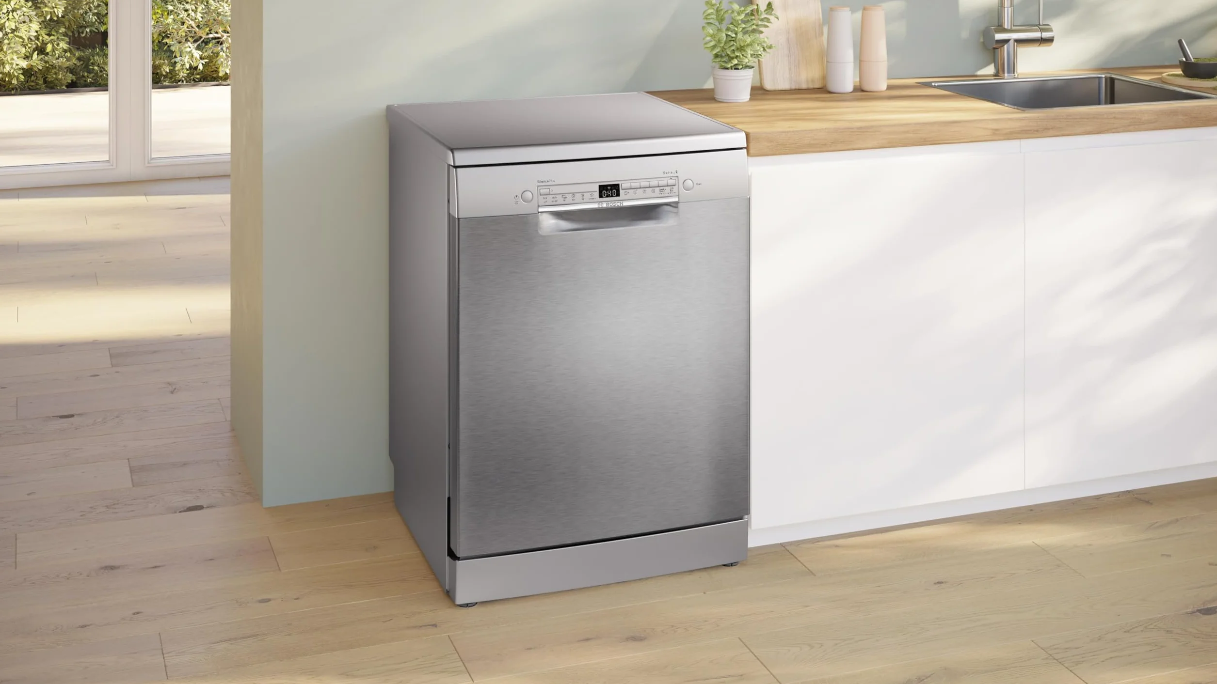 Bosch Lavavajillas Libre Instalación 13 servicios Serie 2 Acero Inoxidable SMS2HKI04E