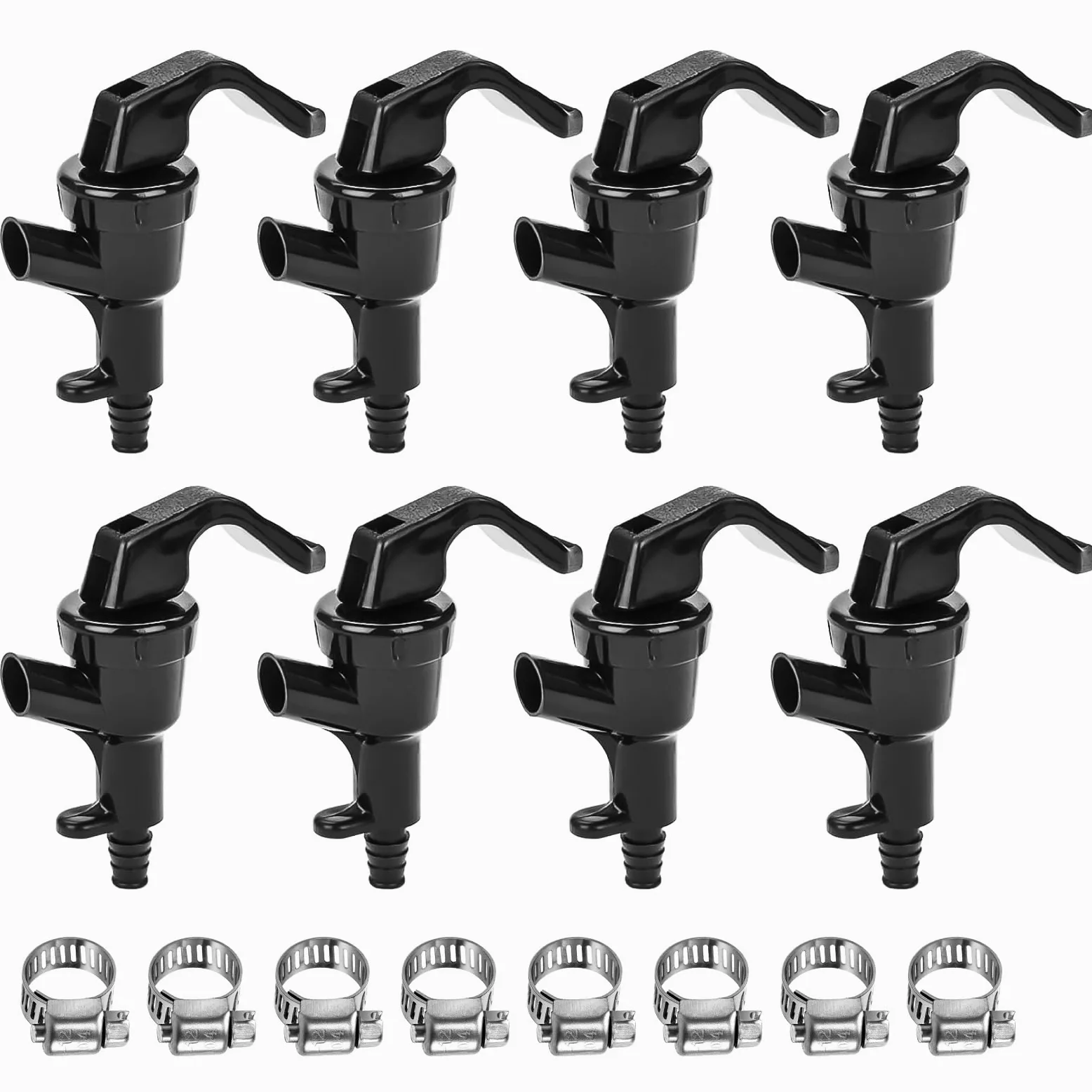 MRbrew 8 grifos de picnic, grifo de picnic, grifo de fiesta de barril de plástico para dispensar cerveza de barril para cerveza casera Cornelius Keg llave dispensador de línea de bloqueo de bola llave