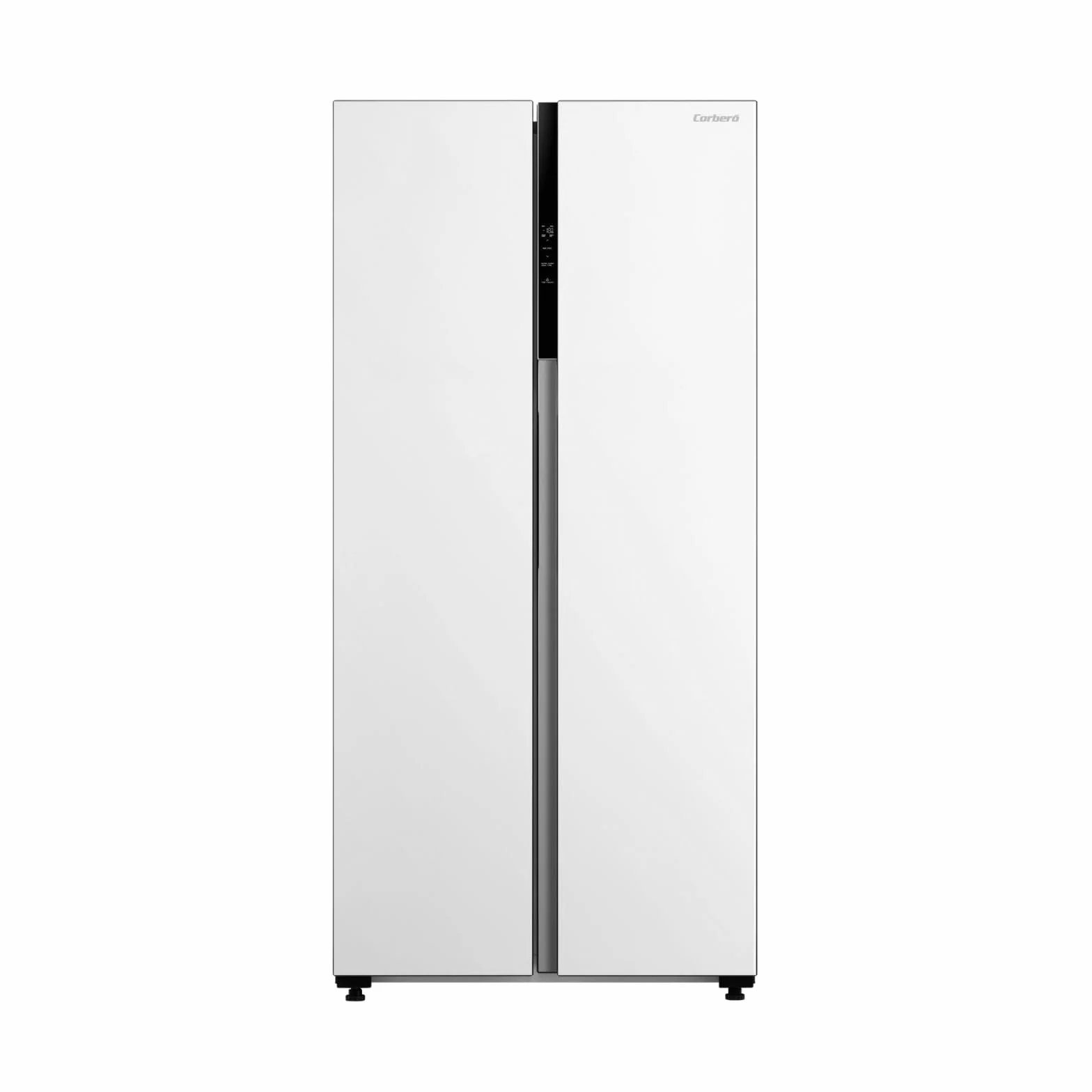 Corberó – Frigorífico Americano | CFSBSM460NFW | 460L | 177.5cm | No Frost | Motor Inverter |41 dB | Display en la puerta | Súper Enfriamiento | Súper Congelación | Blanco